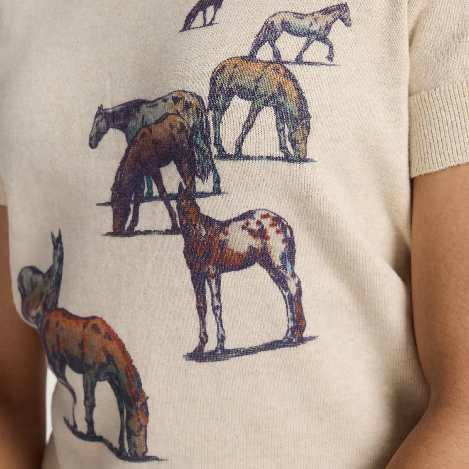 Womens Wild Horse Sweater - Ecru