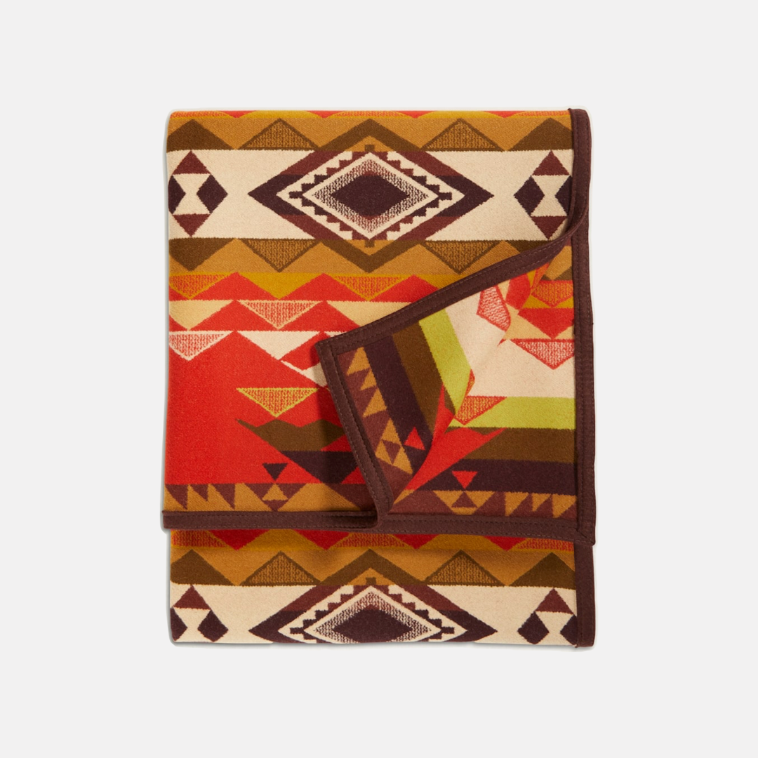Jacquard Blanket - Highland Peak Red