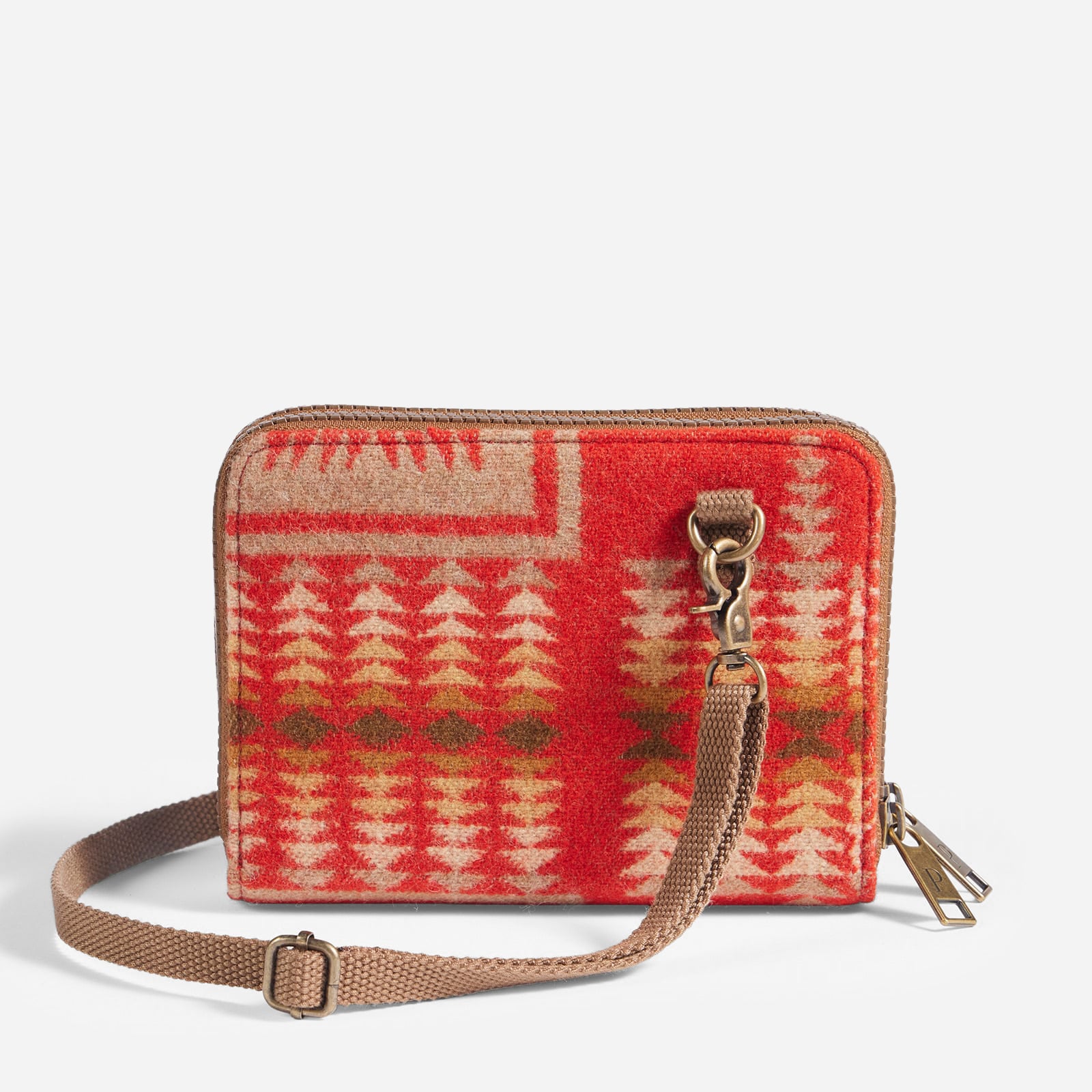 Wool Cross Body Organizer - Harding Red