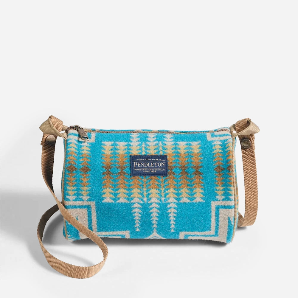 Wool Barrel Bag - Harding Turquoise