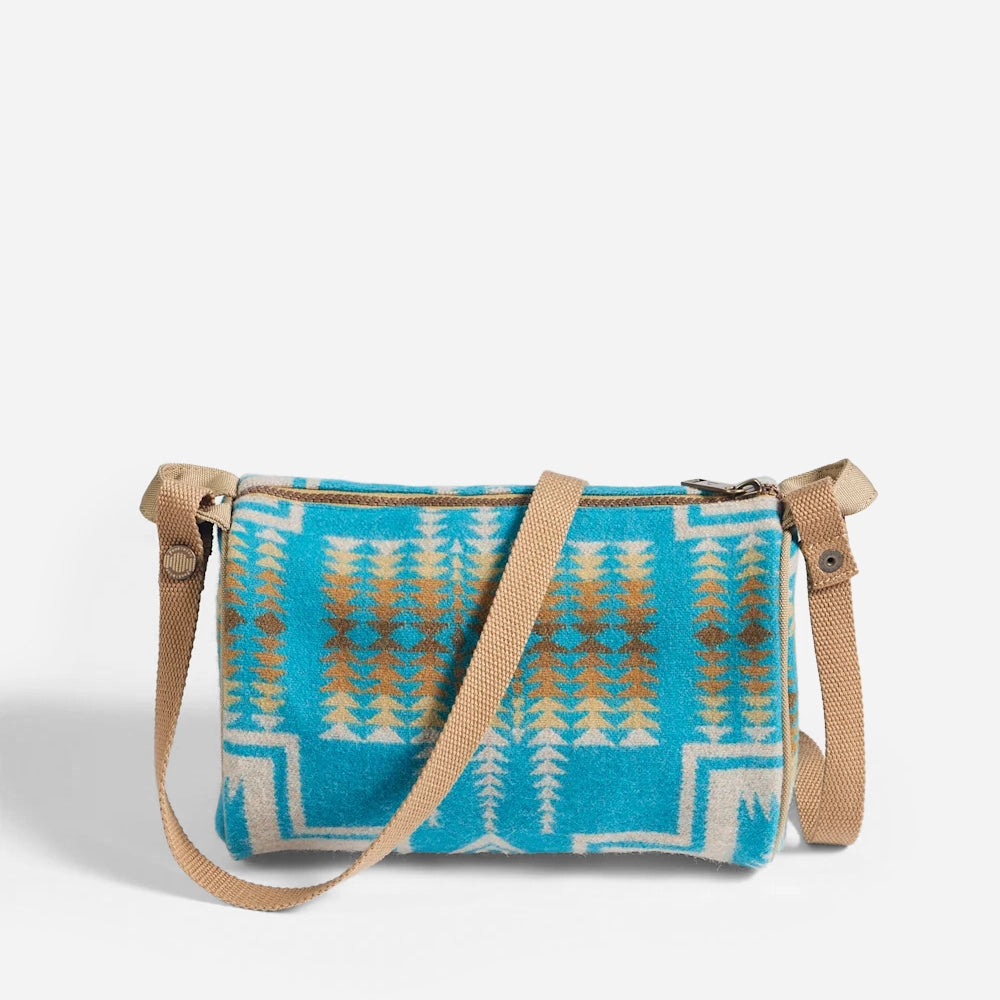 Wool Barrel Bag - Harding Turquoise