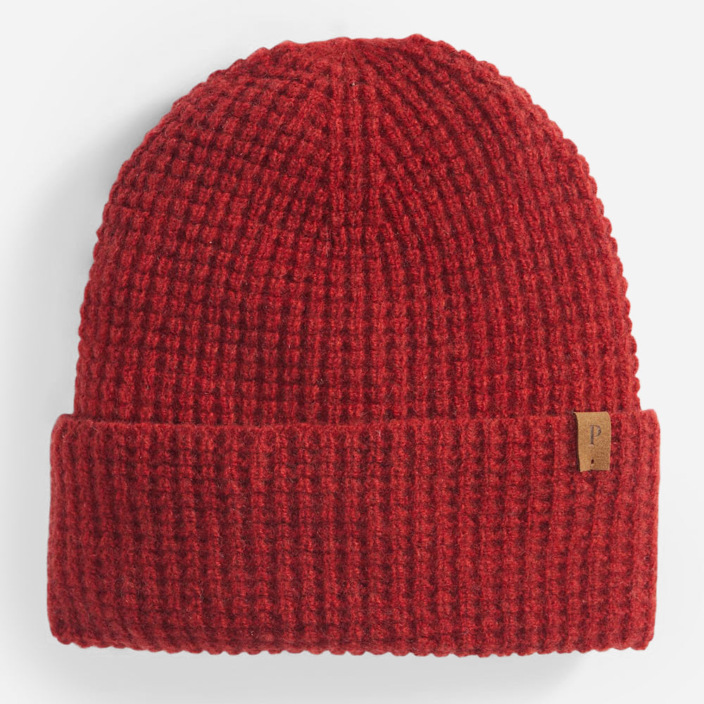 Merino Wool Watch Cap - Cayenne