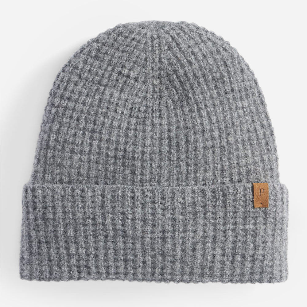 Merino Wool Watch Cap - Light Grey Heather