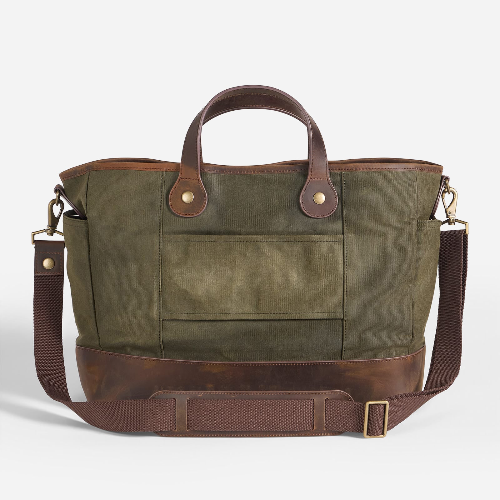 Odyssey Waxed Canvas Messenger Bag - Olive