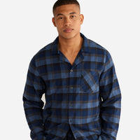 Pajama Set - Charcoal/Blue Rock Plaid