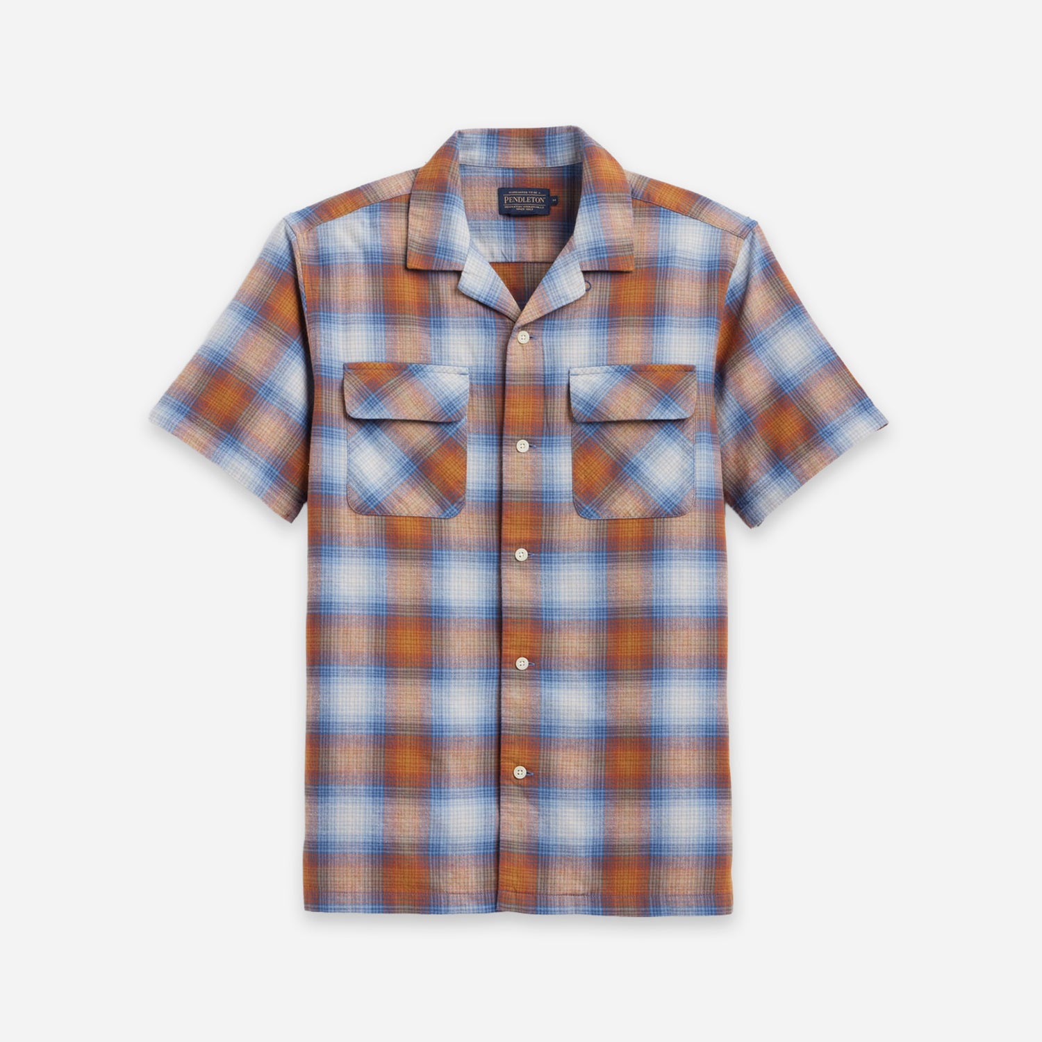 Baja Board Shirt - Ochre/Blue Plaid