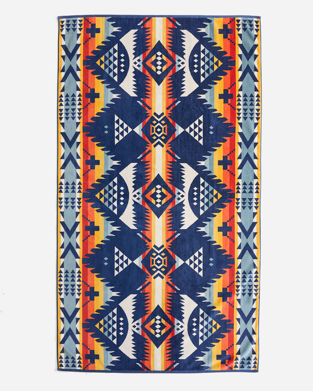 Serviette de plage Jacquard - Nehalem Navy