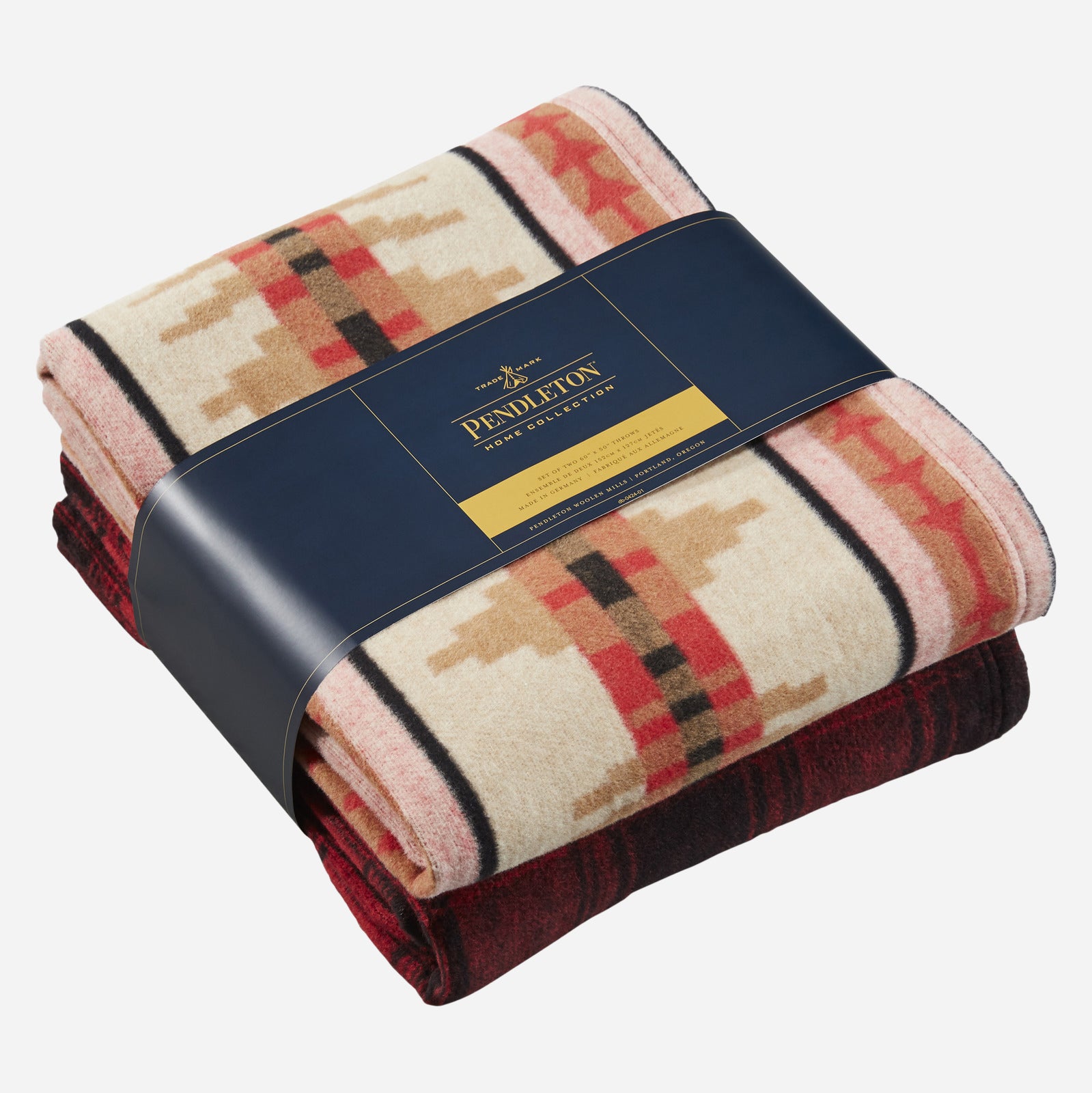 Coffret cadeau de jeté en coton, ensemble de 2 - Trail Ridge Avoine