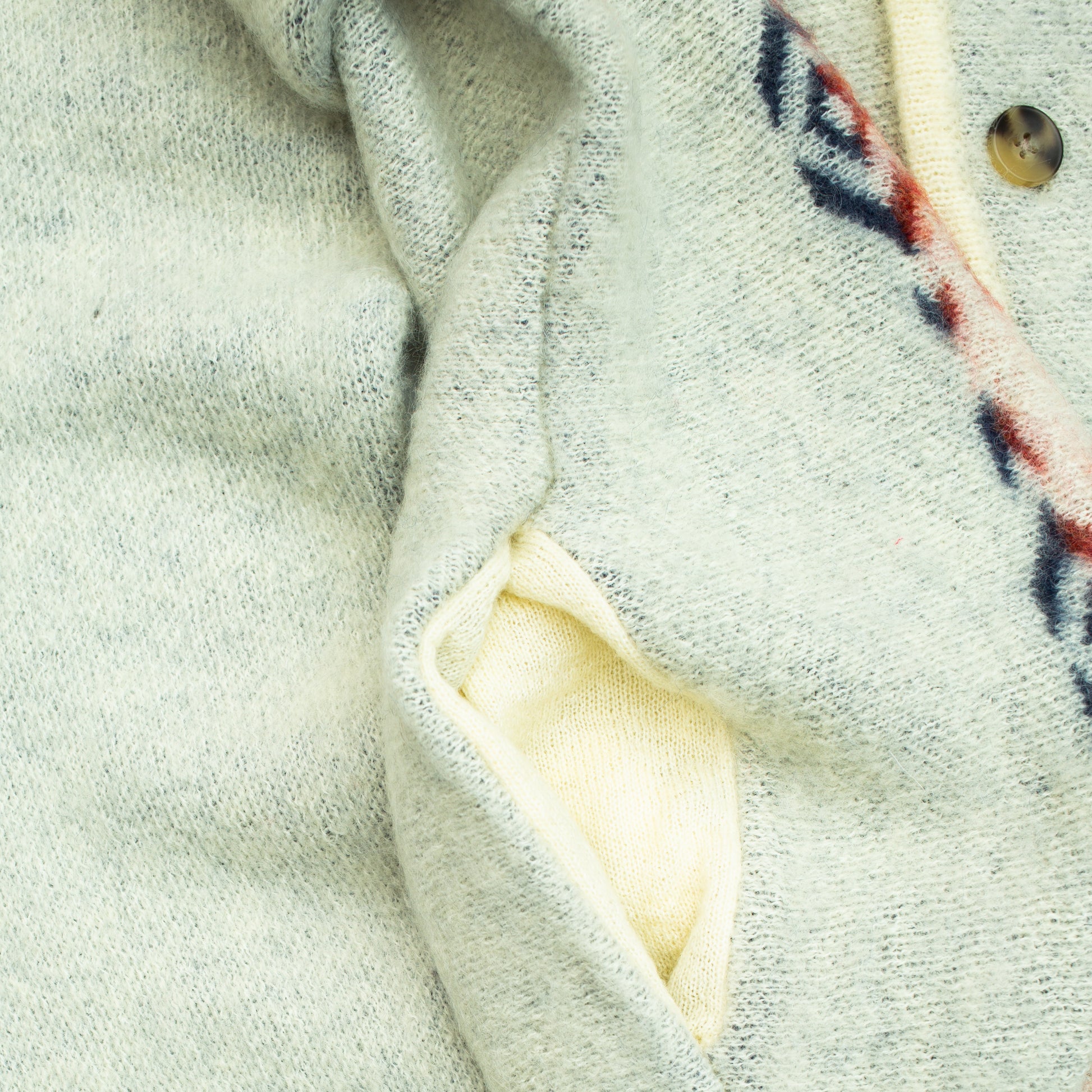 Shaggy Cardigan - Ivory