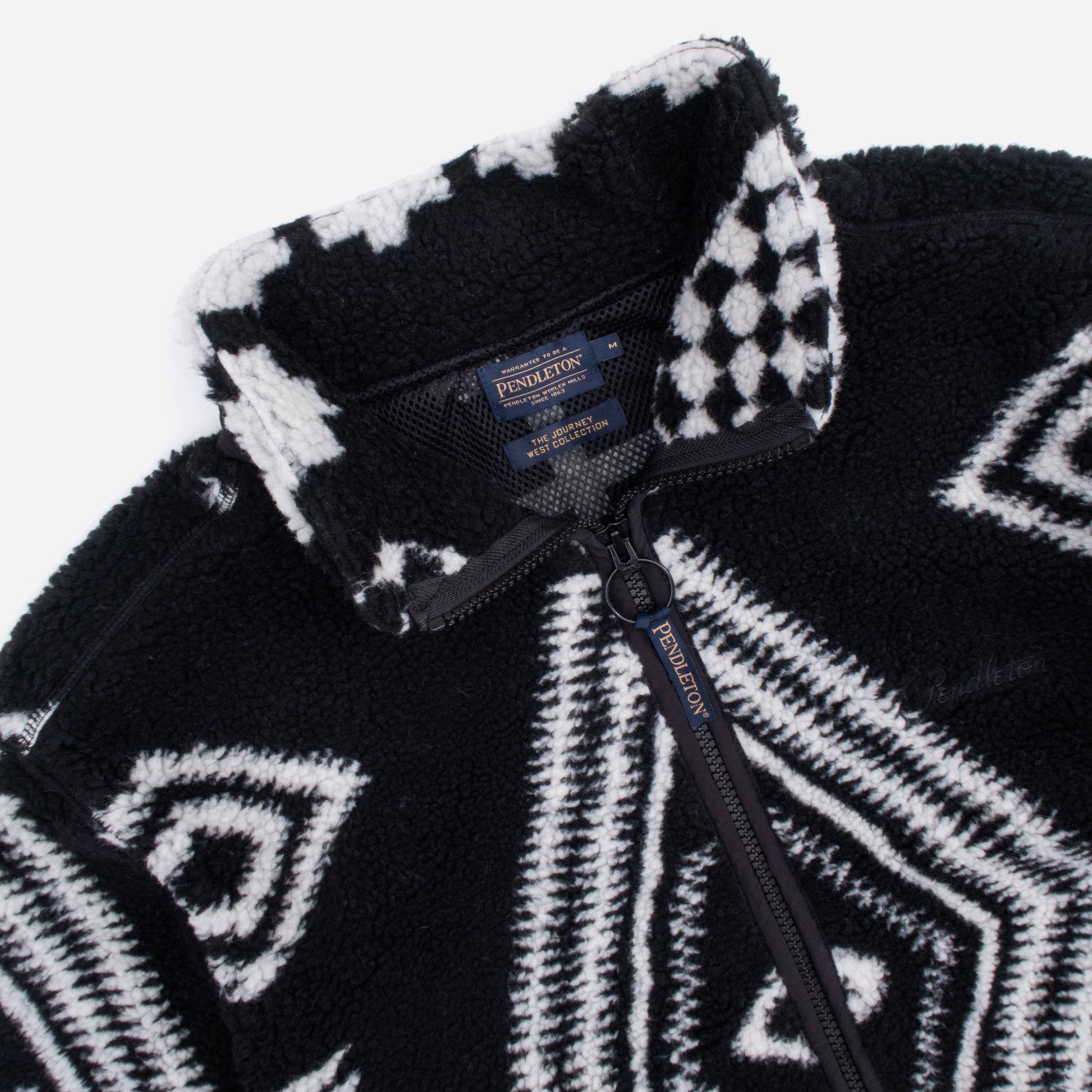 Jacquard Sherpa Fleece Jacket - Los Ojos