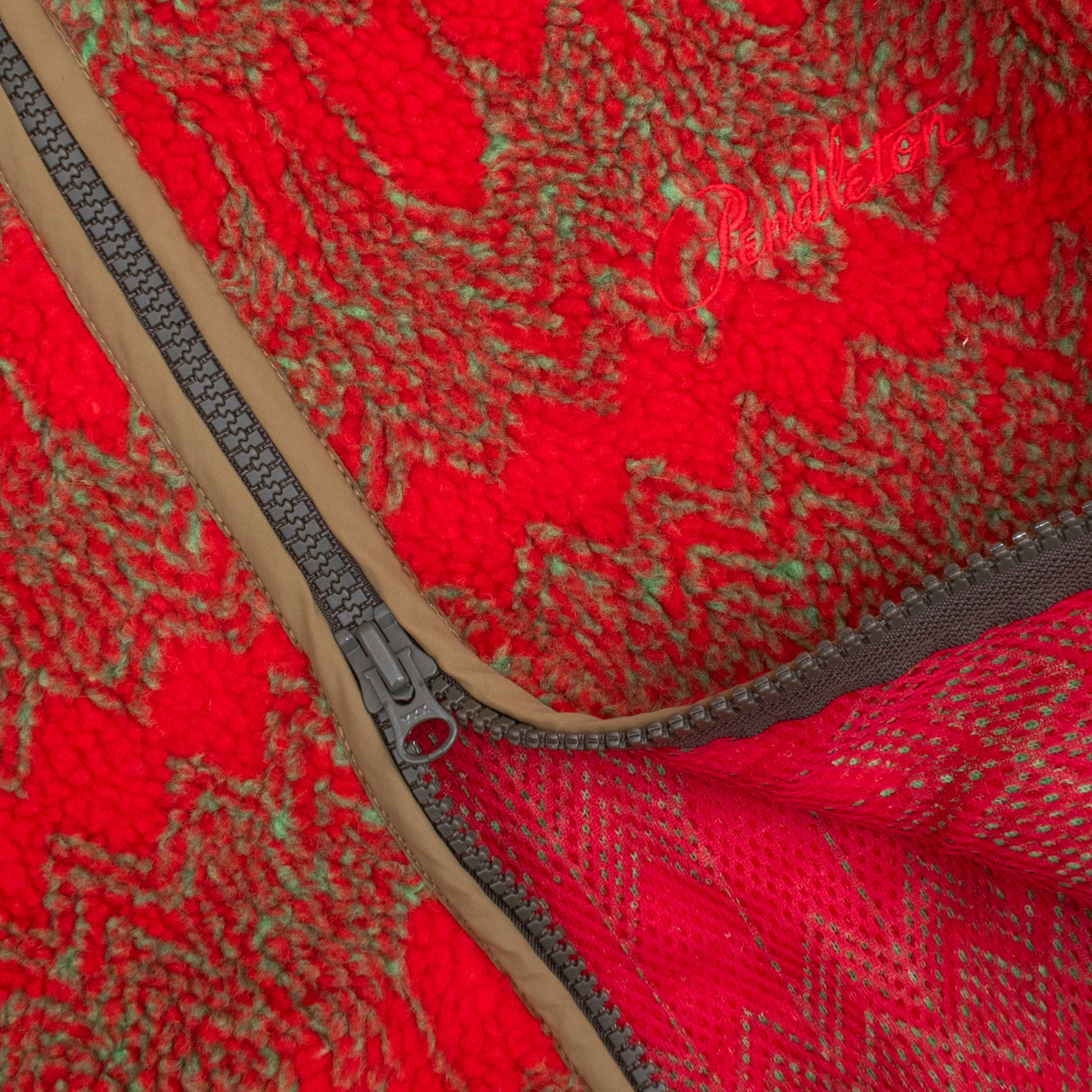 Jacquard Sherpa Fleece Jacket - Skywalkers Red