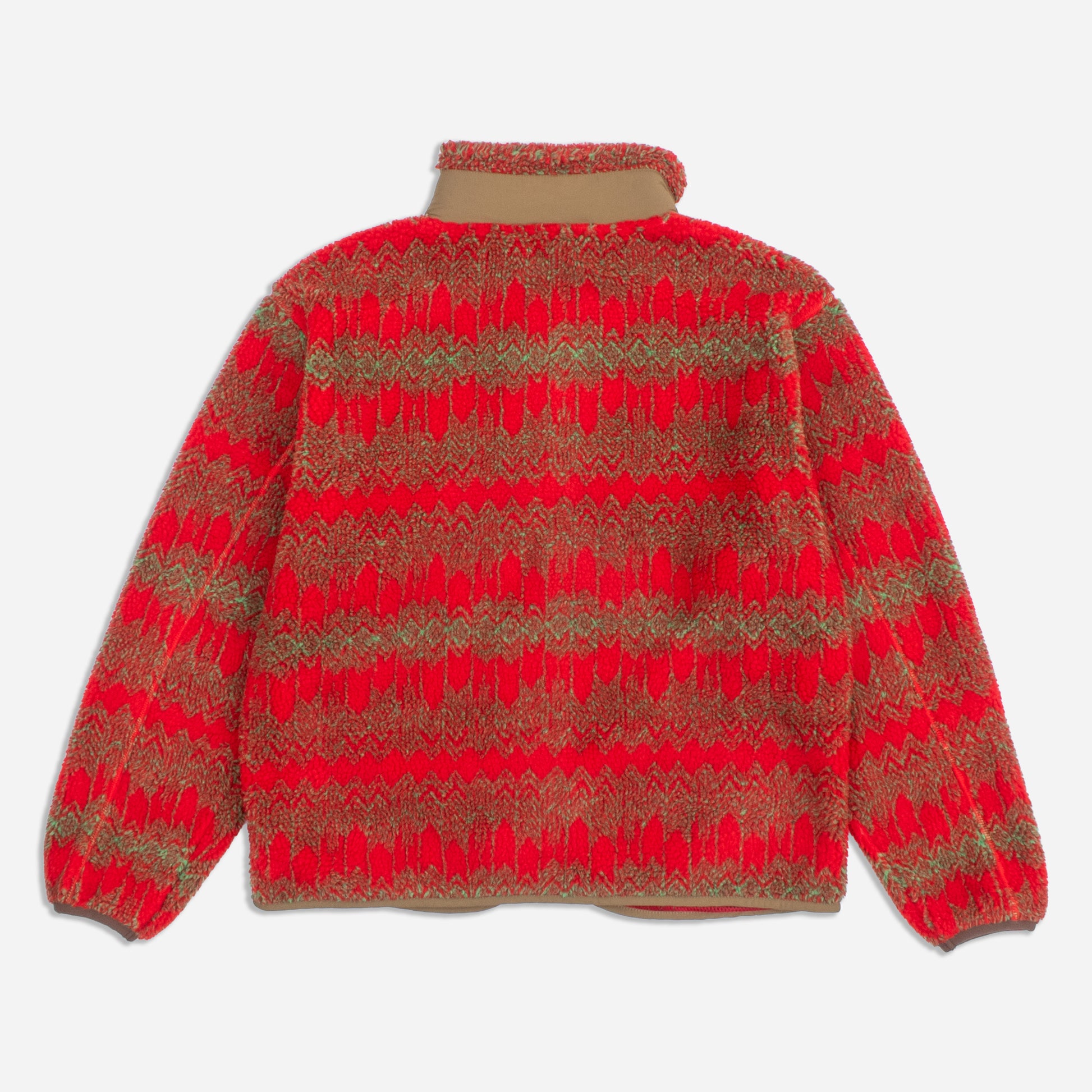 Jacquard Sherpa Fleece Jacket - Skywalkers Red