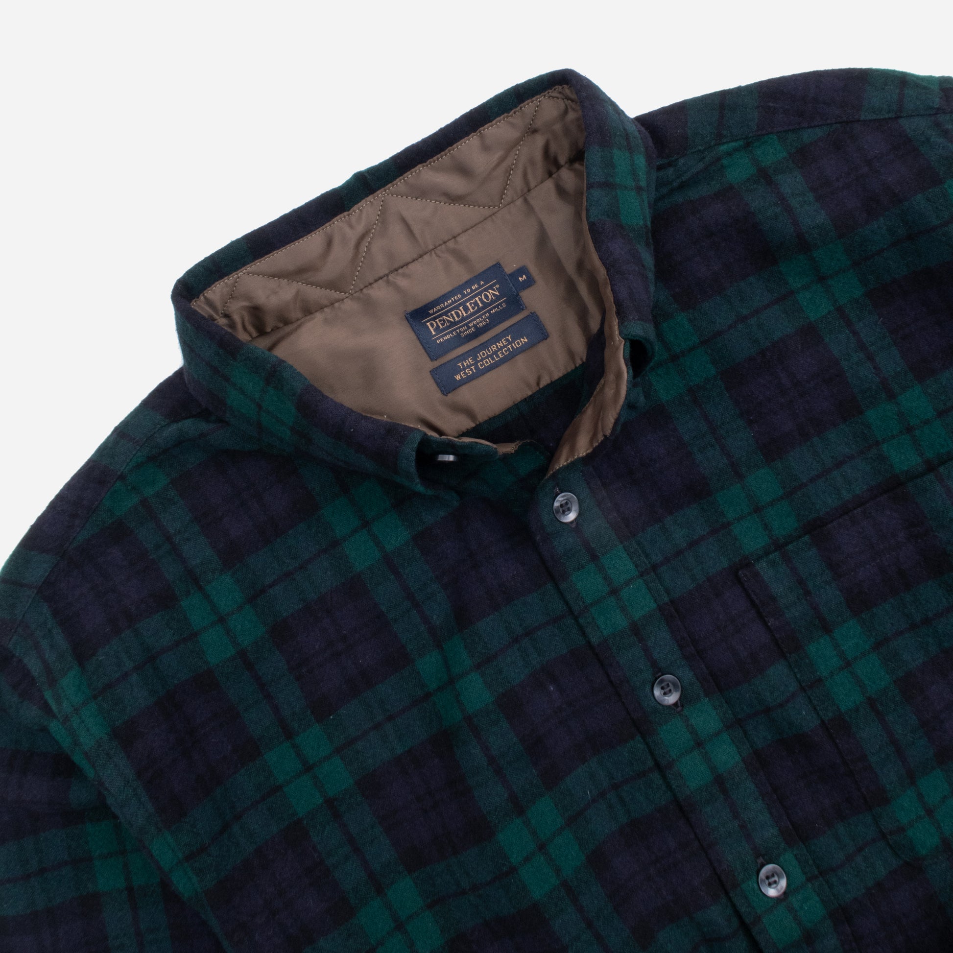 Lined Collar Shirt - Black Watch Tartan