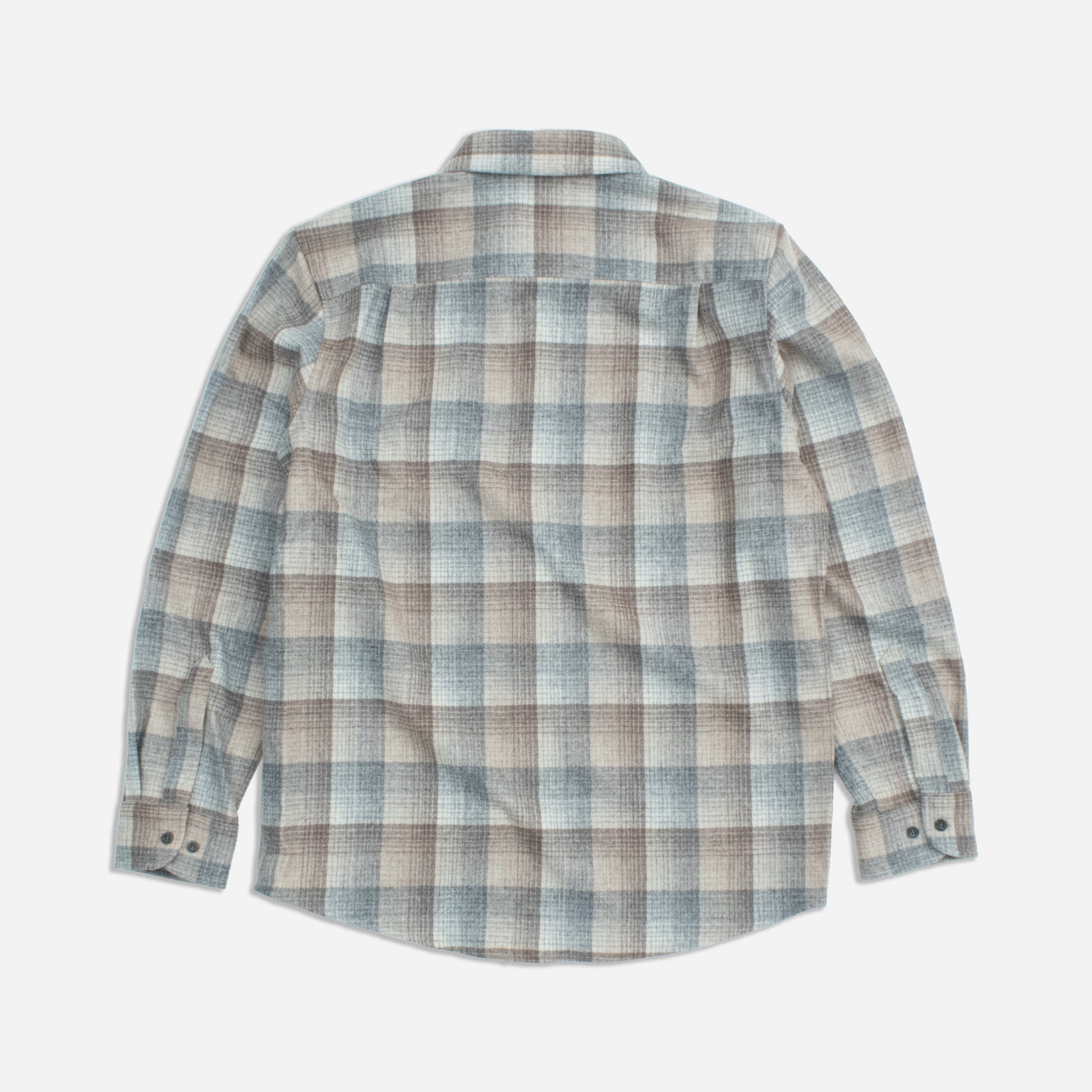 Lodge Wool Shirt - Tan/Grey Ombre