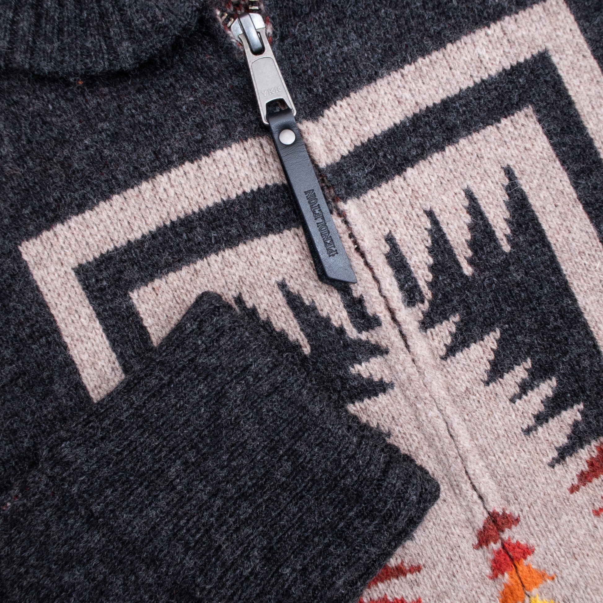 Harding Zip Lambswool Cardigan - Harding Oxford Grey