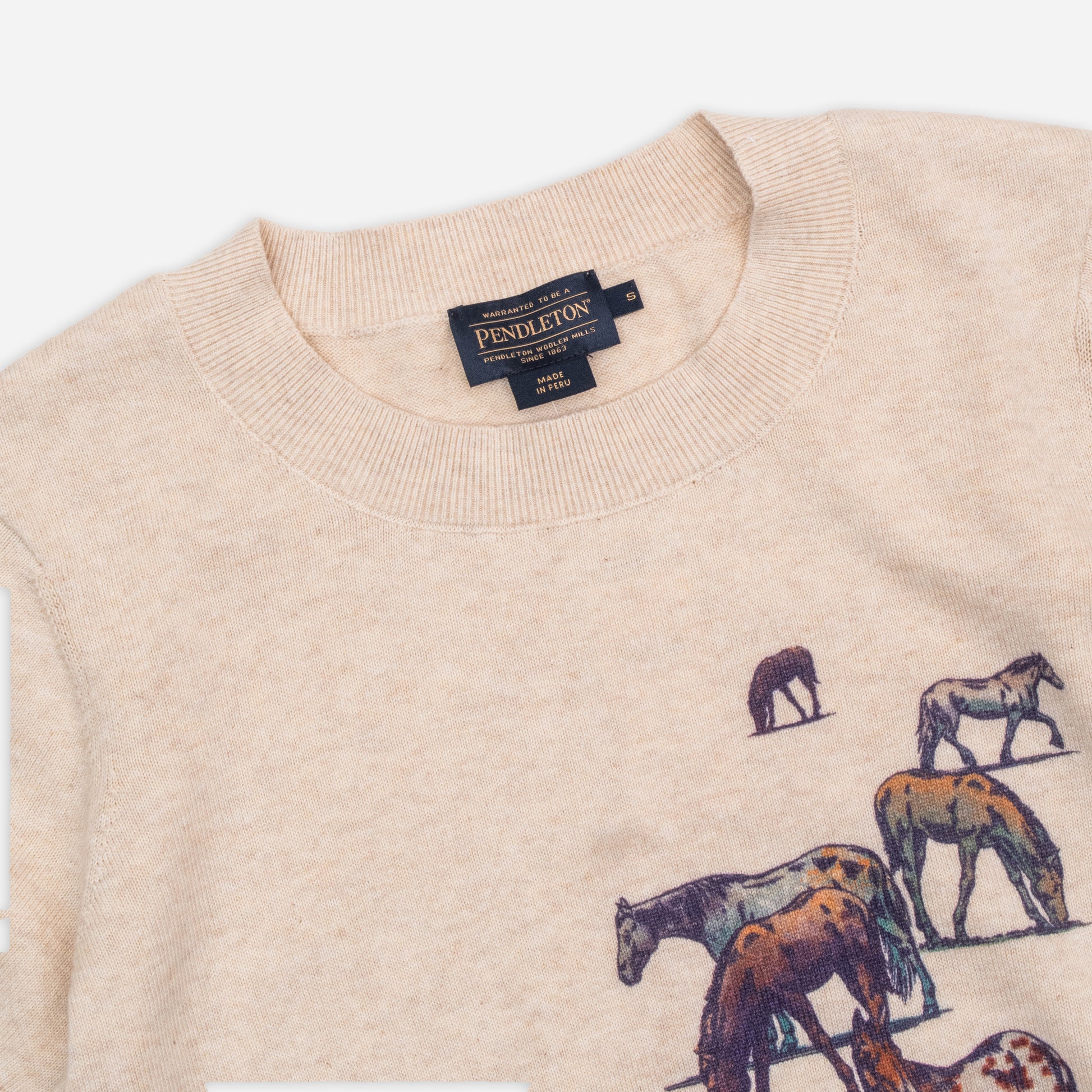 Womens Wild Horse Sweater - Ecru