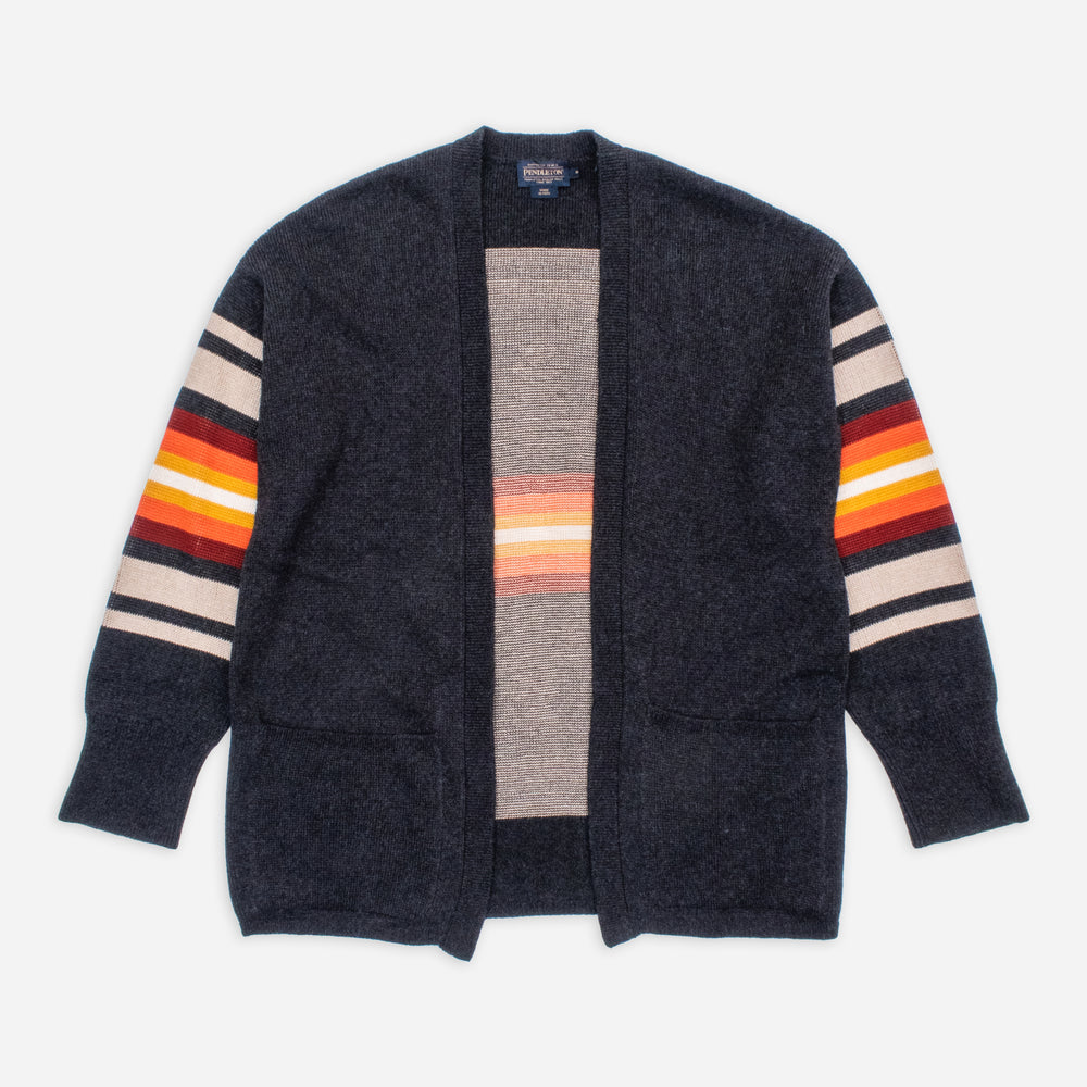 Womens Sierra Springs Cardigan - Harding Charcoal Heather