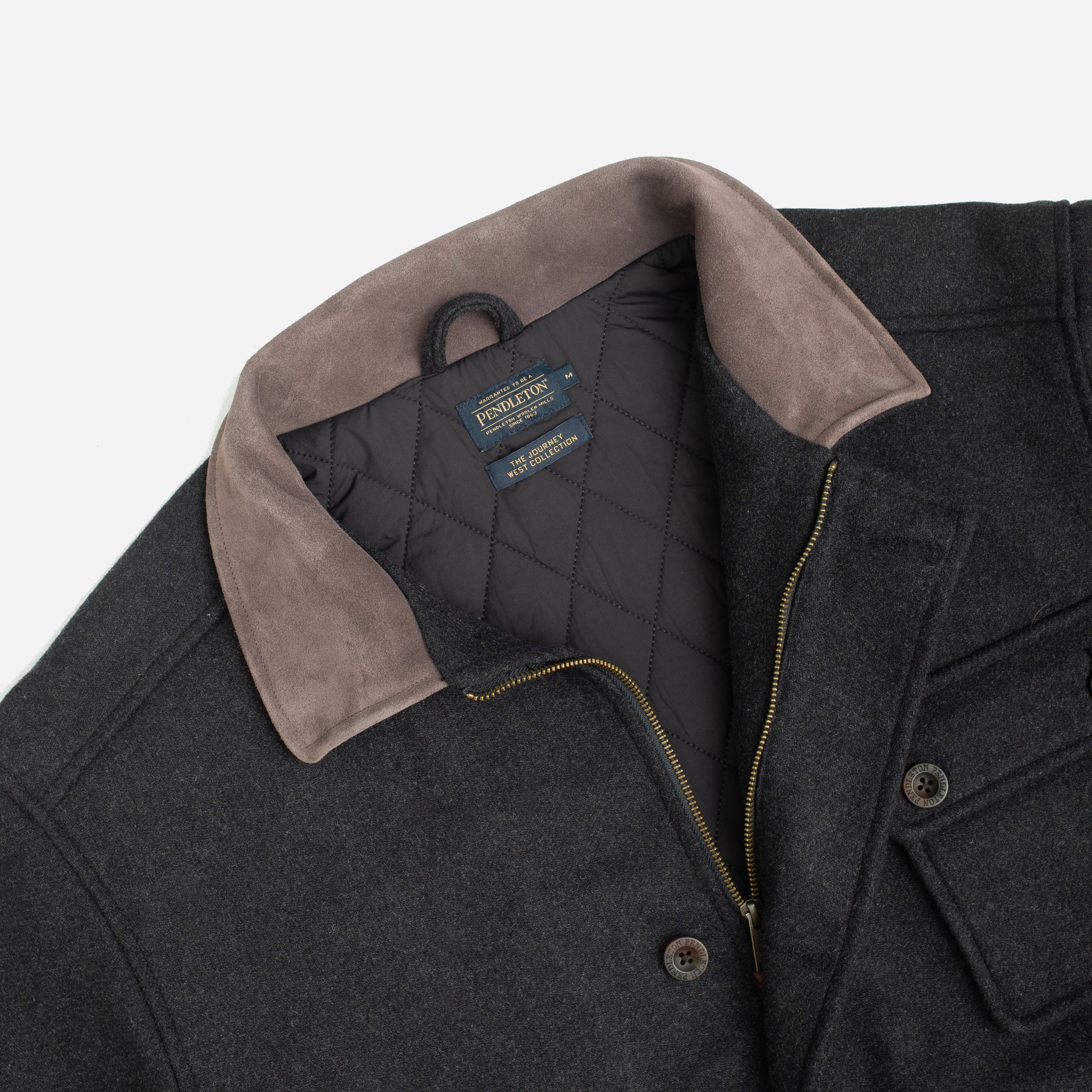 Winter Wool Hunting Jacket - Charcoal