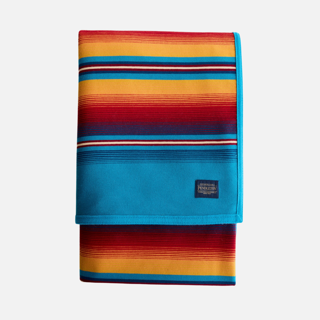 Serape Robe - Turquoise