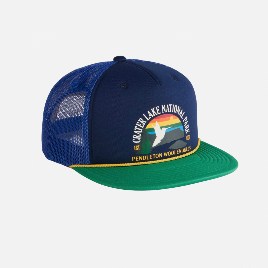 National Park Trucker Cap - Crater Lake Navy