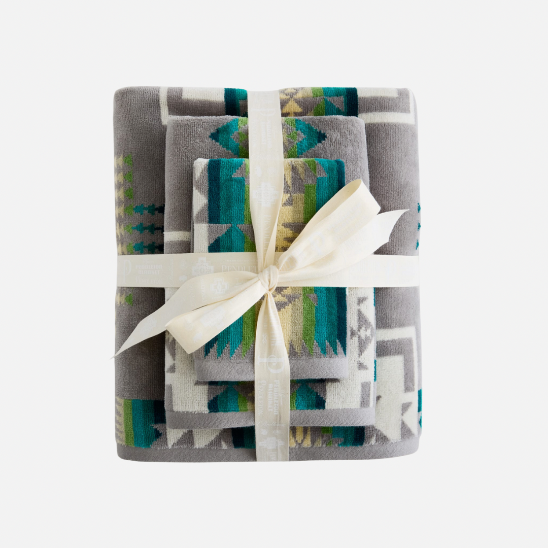 3 Piece Towel Set - Chief Joseph Grey
