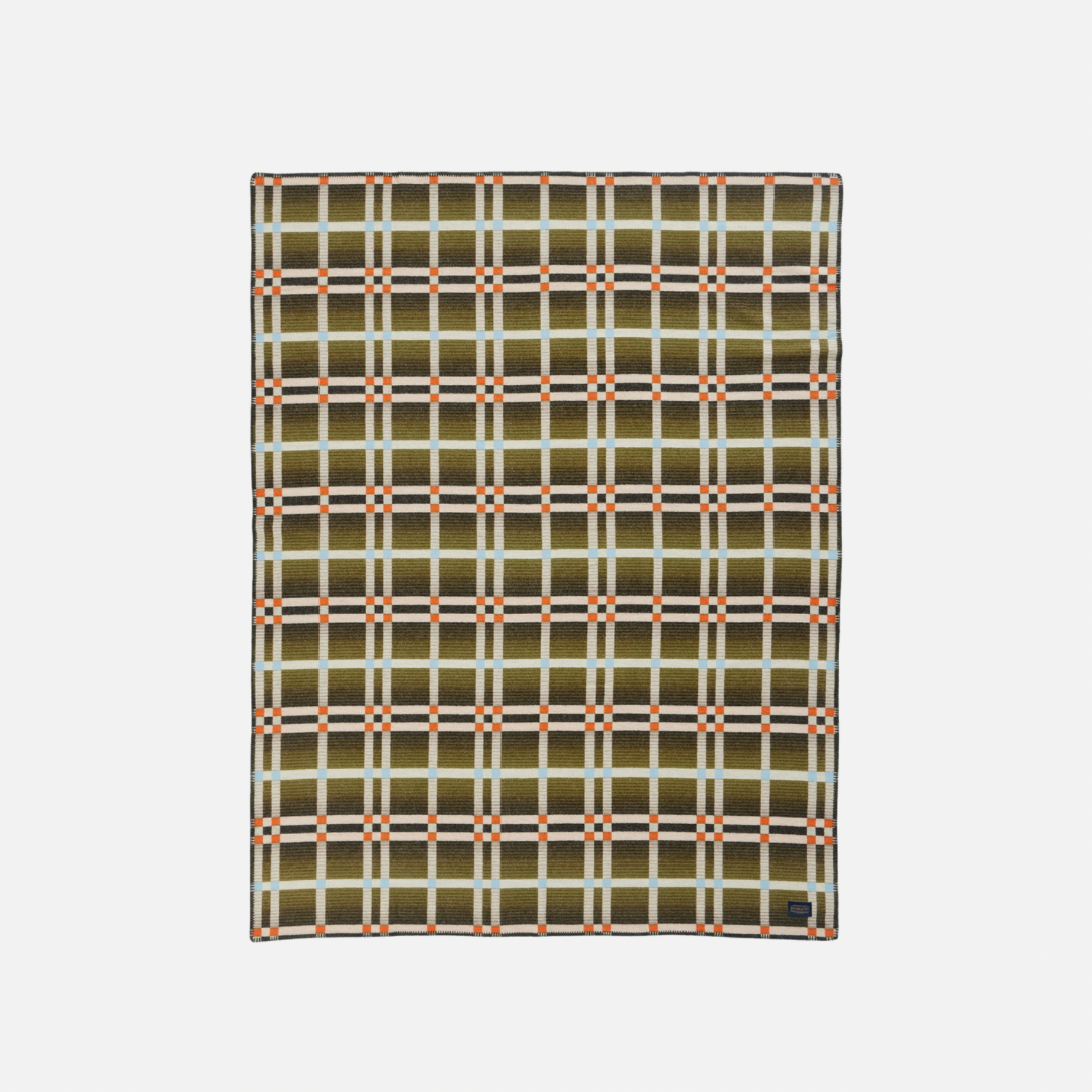 Four Square Throw - Slide Mountain Olive