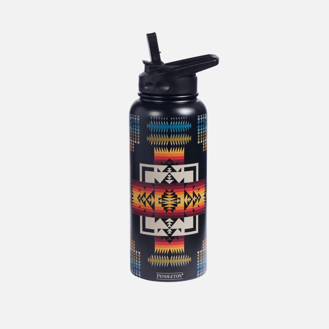 34 oz Insulated Steel Bottle - Black Harding
