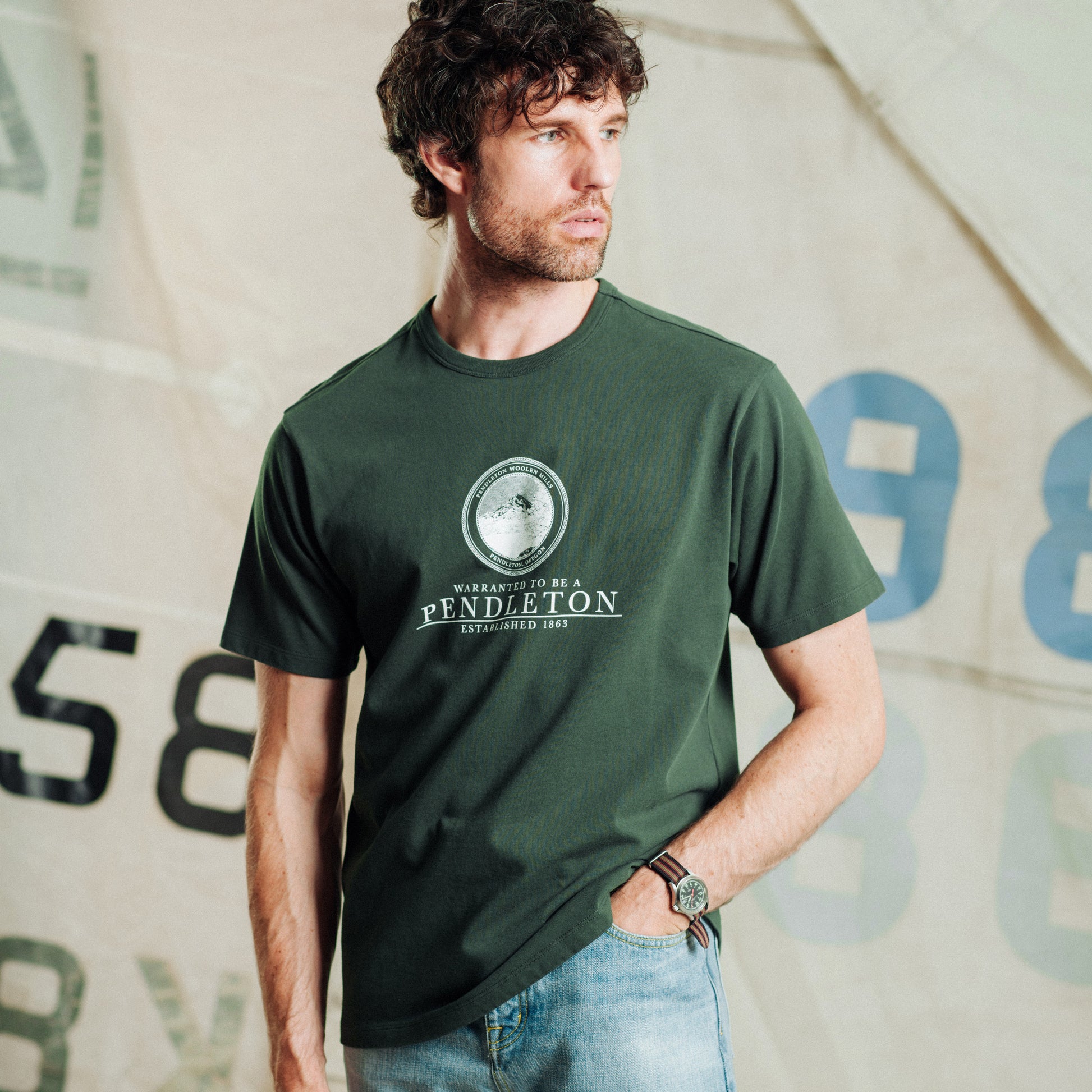 Collegiate T-Shirt - Dark Green
