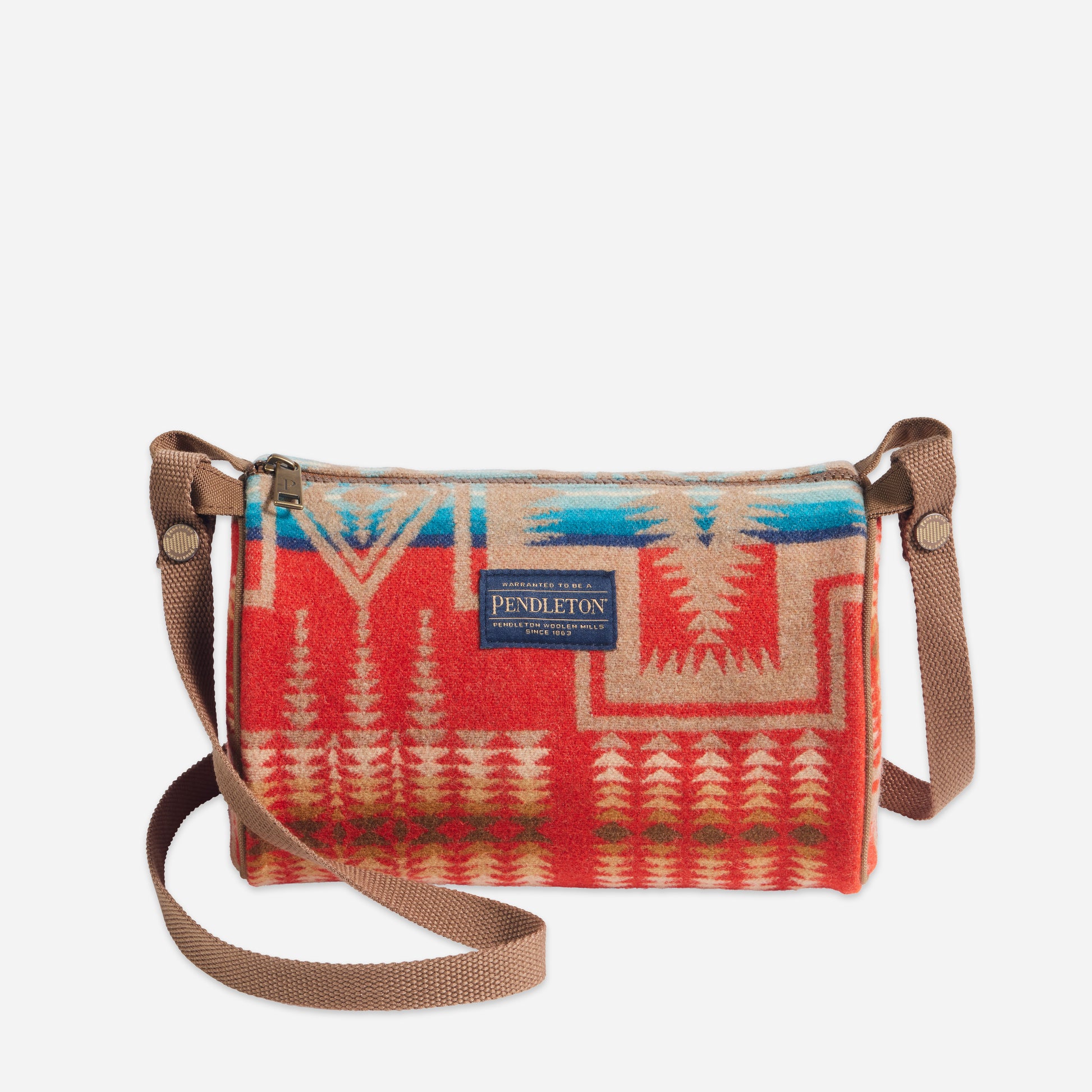 Wool Barrel Bag - Harding Red