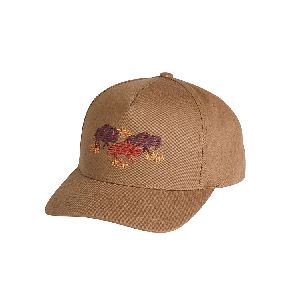 Buffalo Embroidered Hat - Taupe