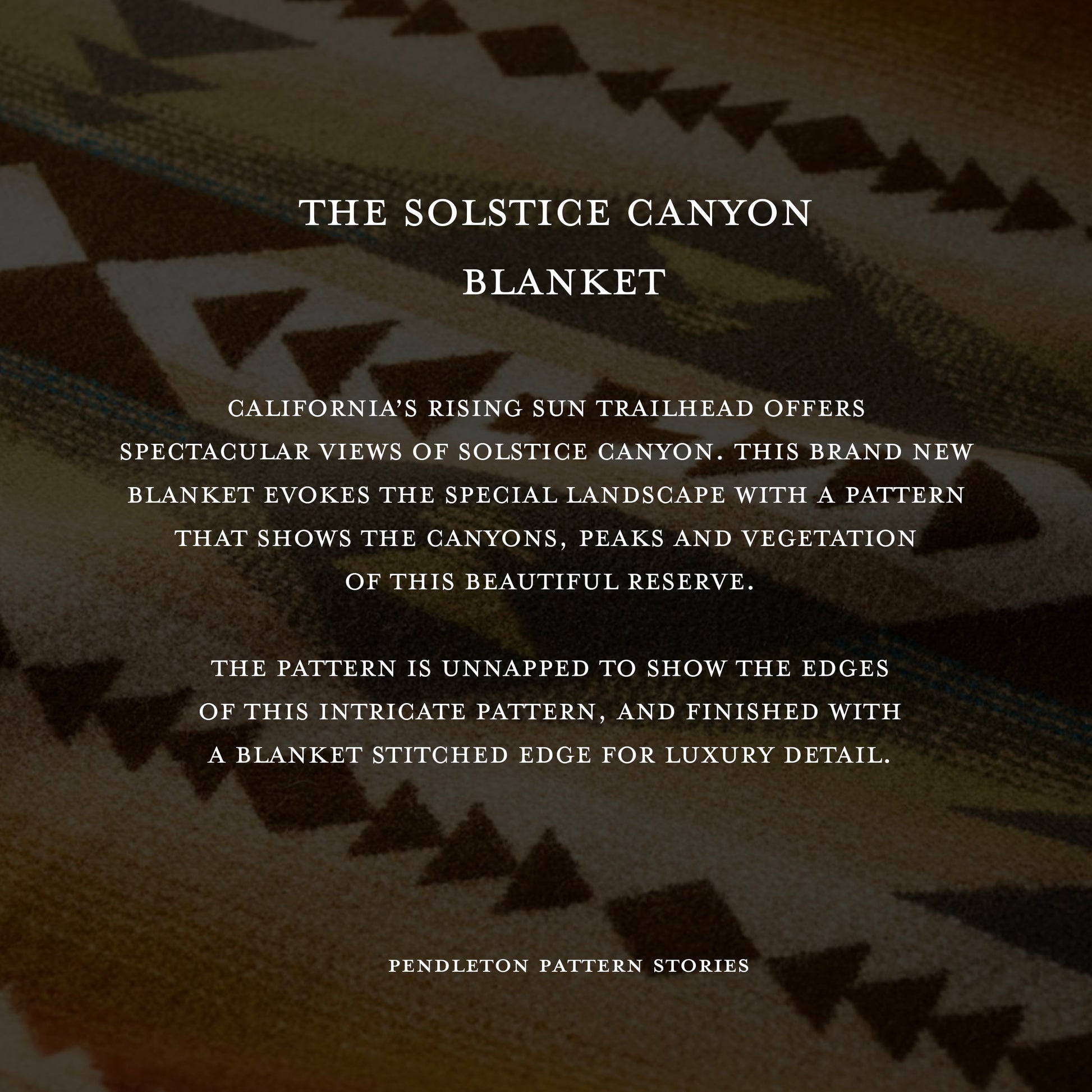 Jacquarddecke - Solstice Canyon