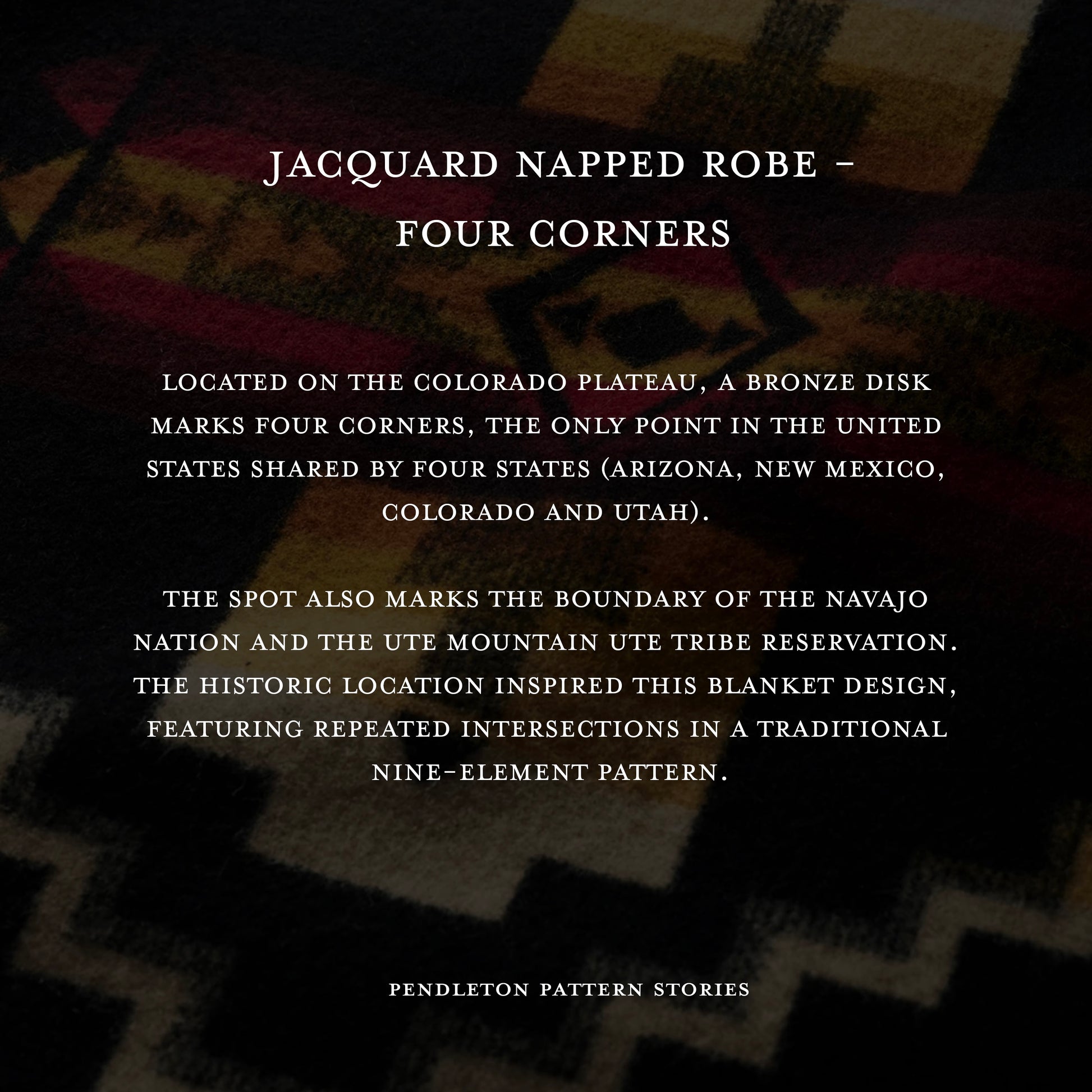 Couverture Jacquard - Quatre Coins