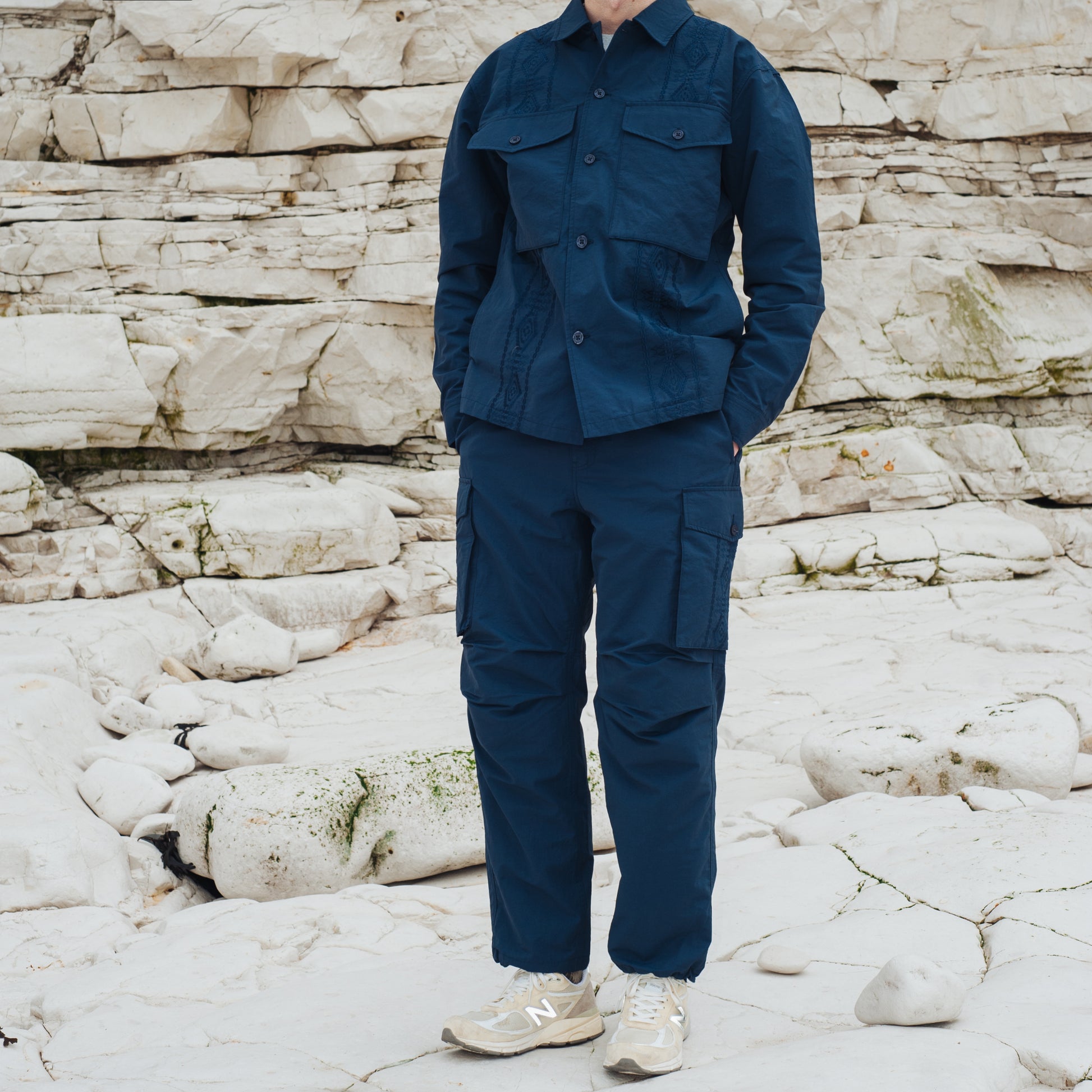 Parachute Cargo Pants - Navy