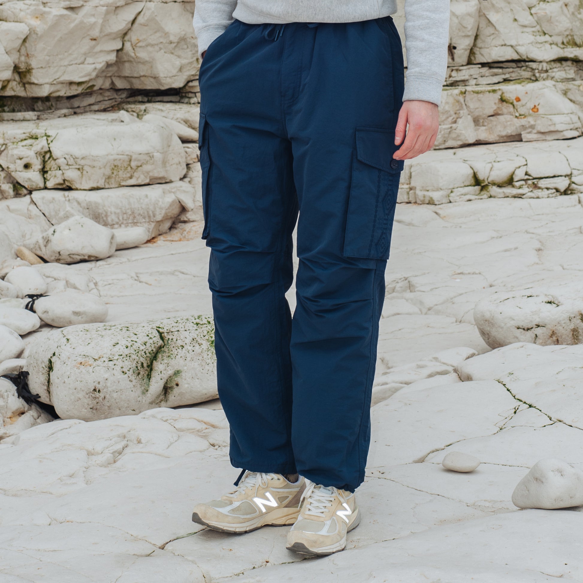 Parachute Cargo Pants - Navy