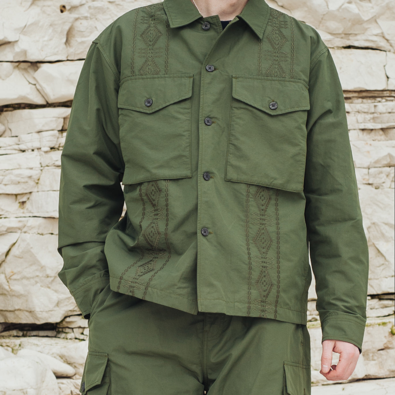Parachute Overshirt - Olive