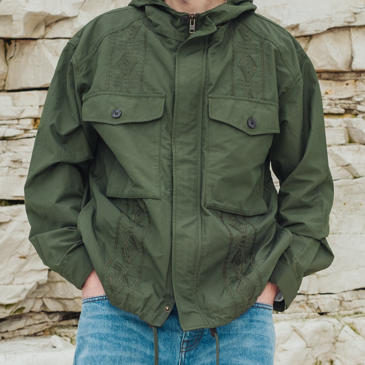 Parachute Parka Jacket - Olive