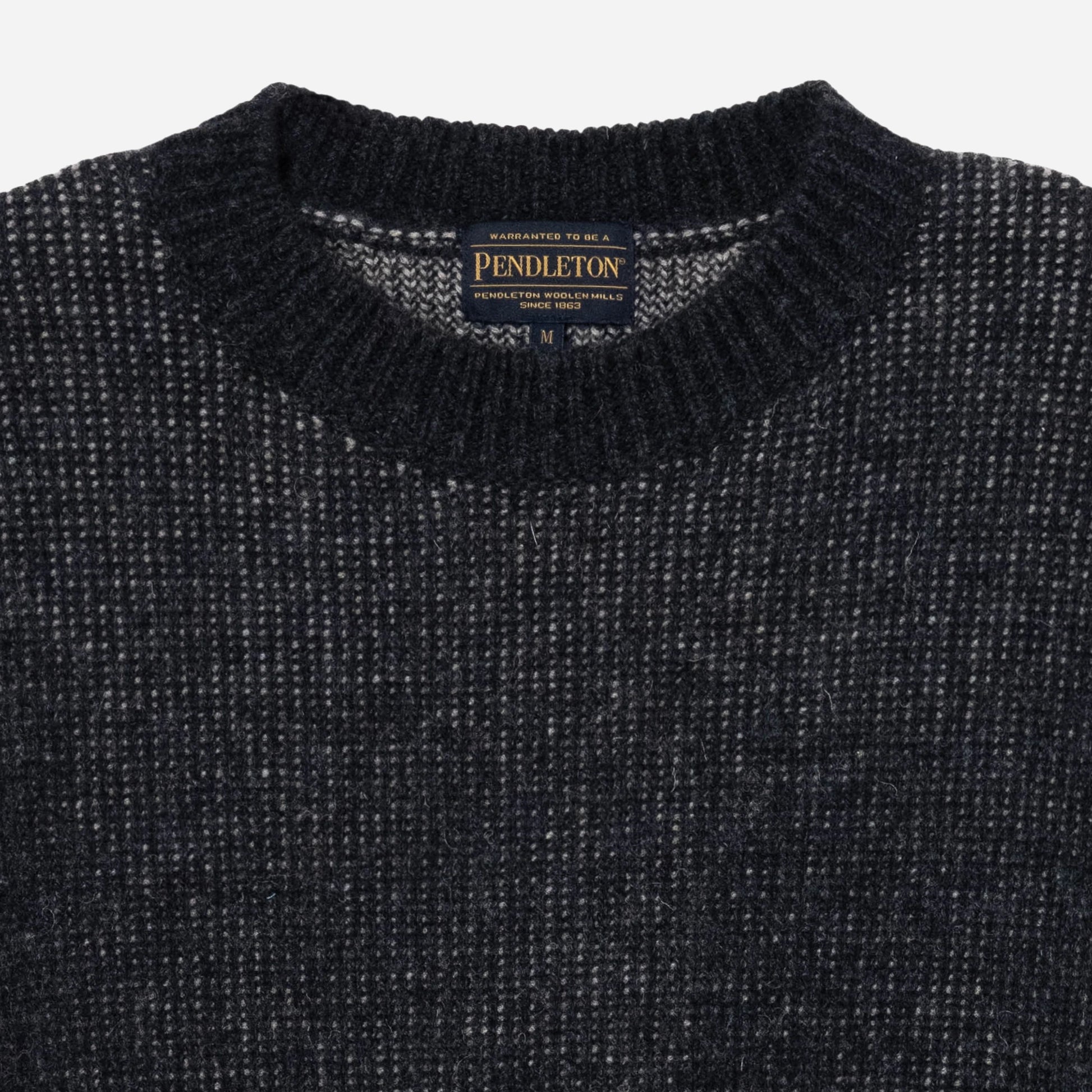 Lambswool Crew Sweater - Black