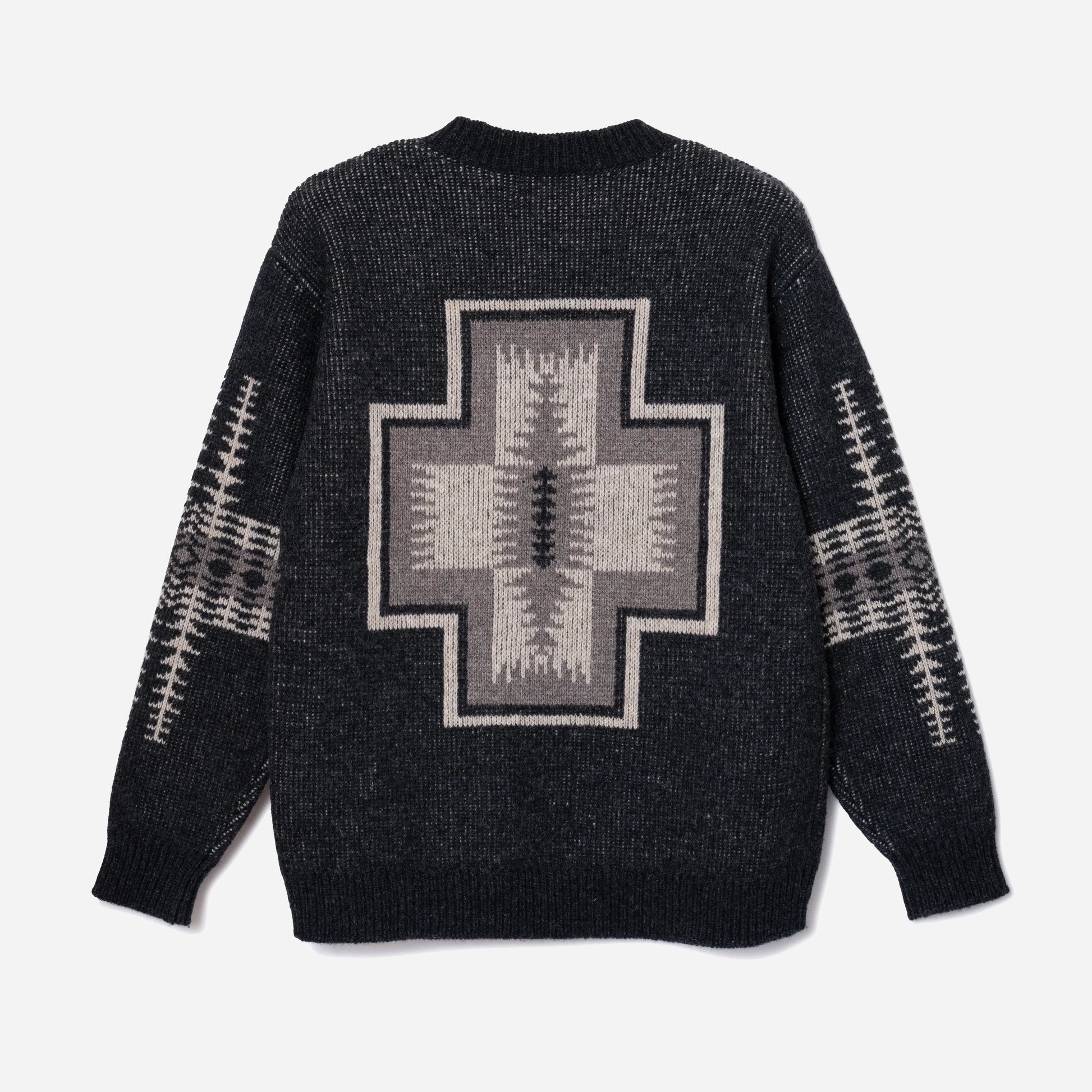 Lambswool Crew Sweater - Black