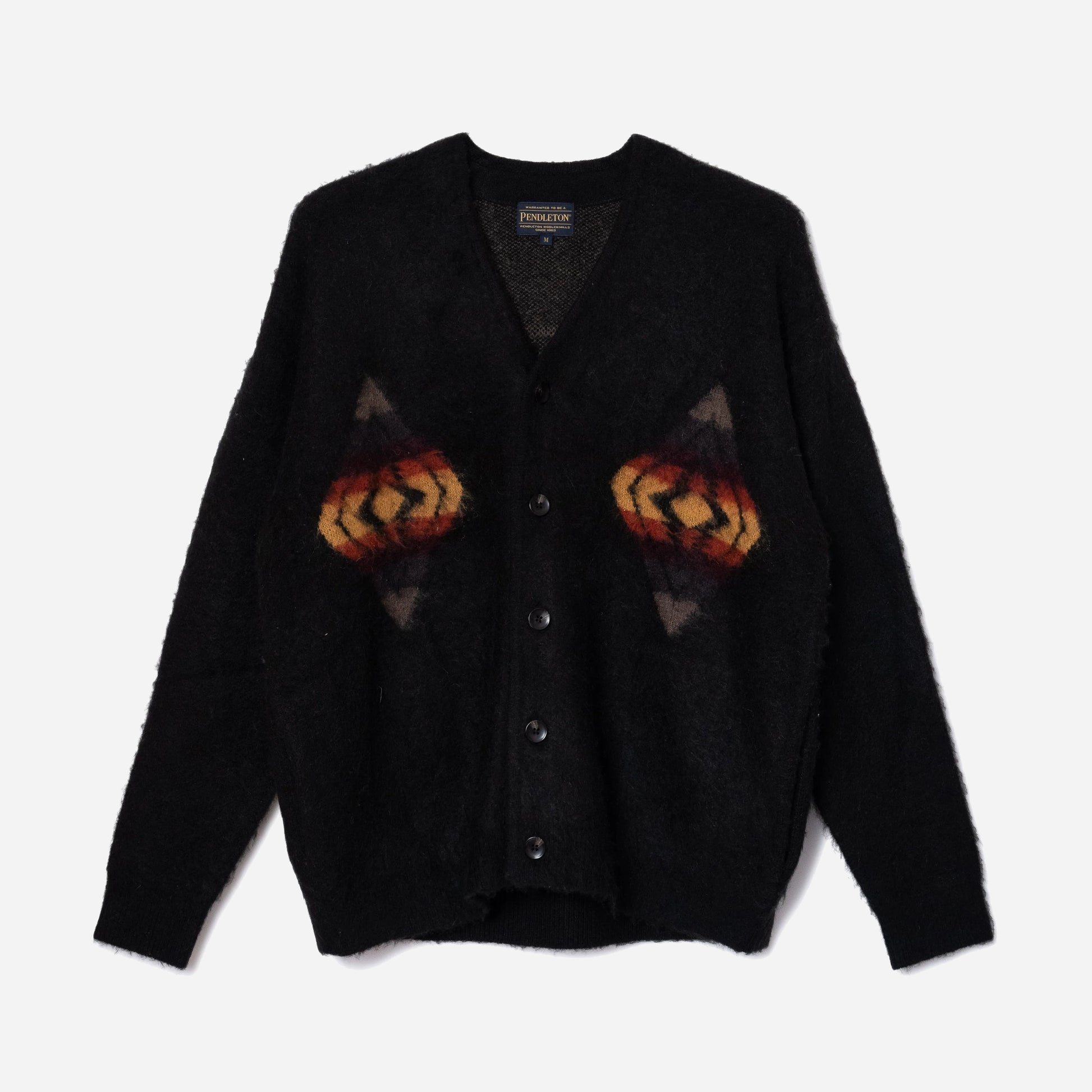Shaggy Cardigan - Black Harding