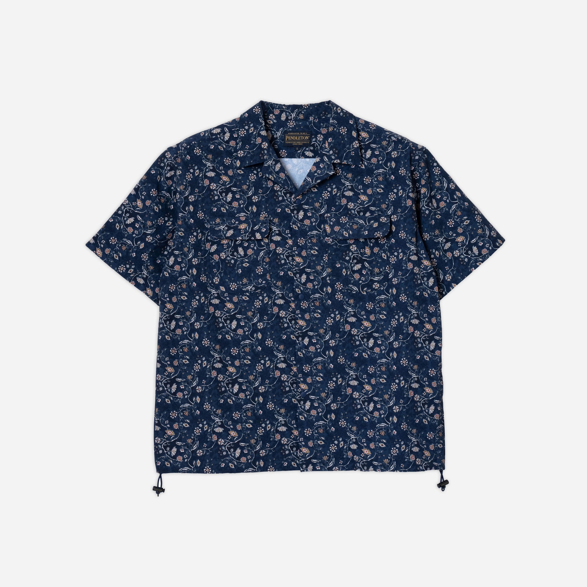 Open Collar Shirt Jacket - Navy Moonbeam