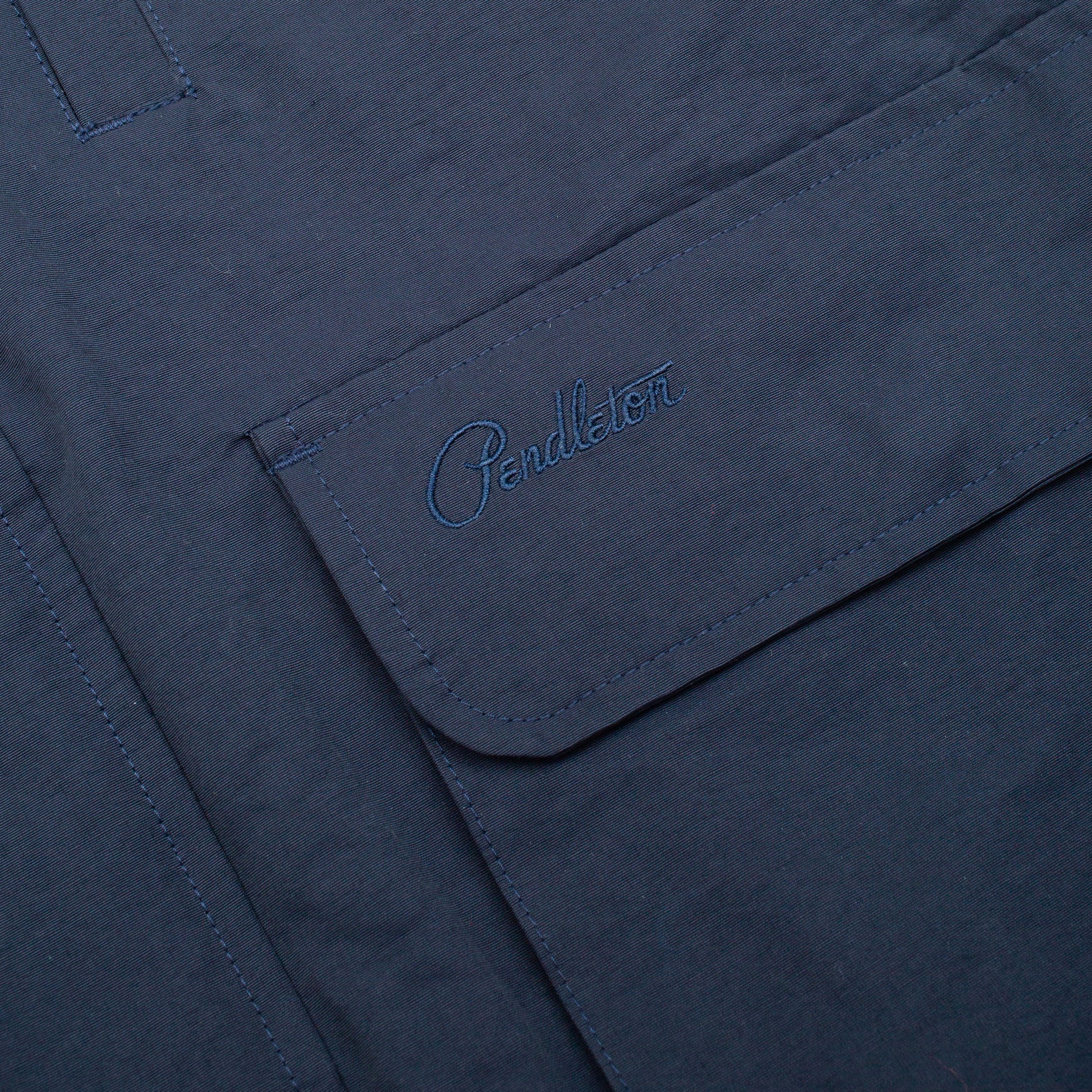 Flat Face Down Vest - Navy