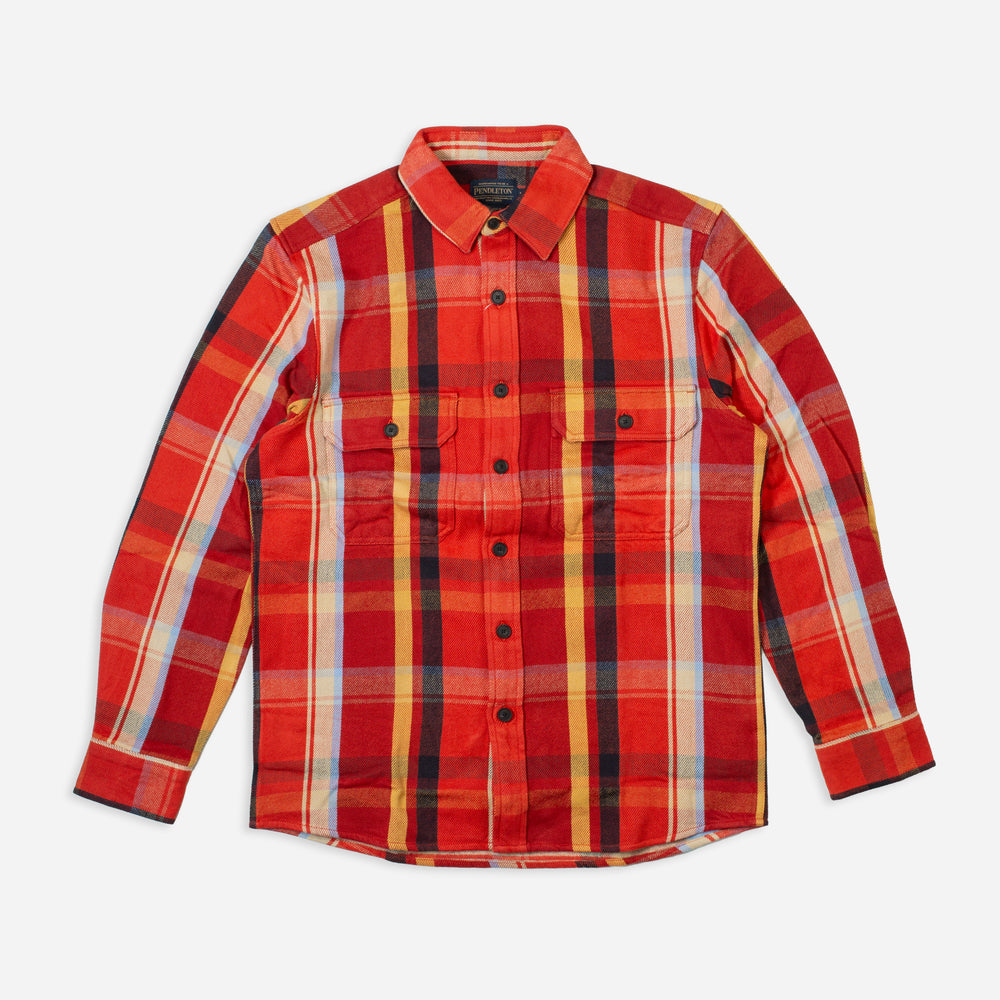 Chemise en flanelle Arcadia - Plaid rouge