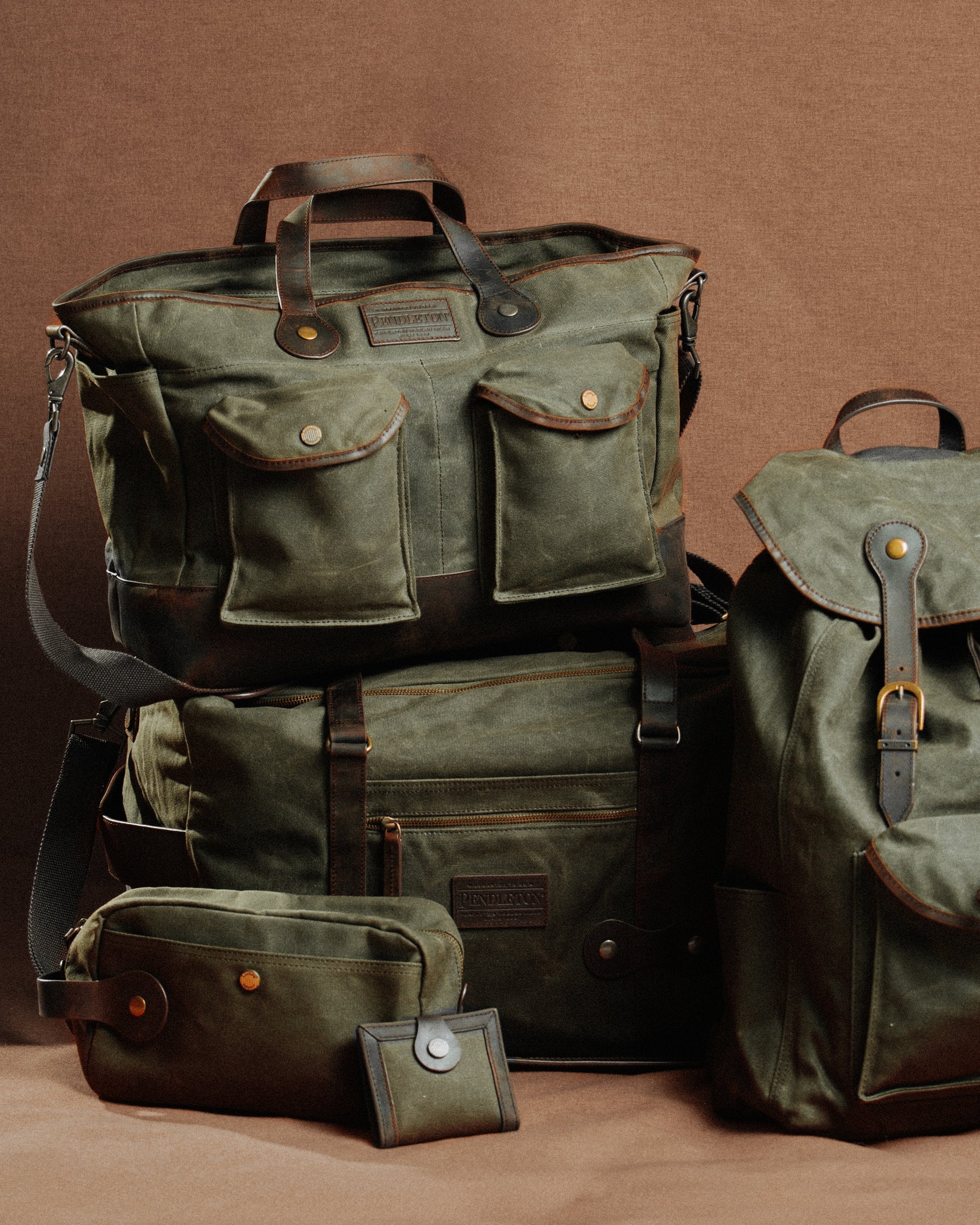 Odyssey Waxed Canvas Backpack - Olive