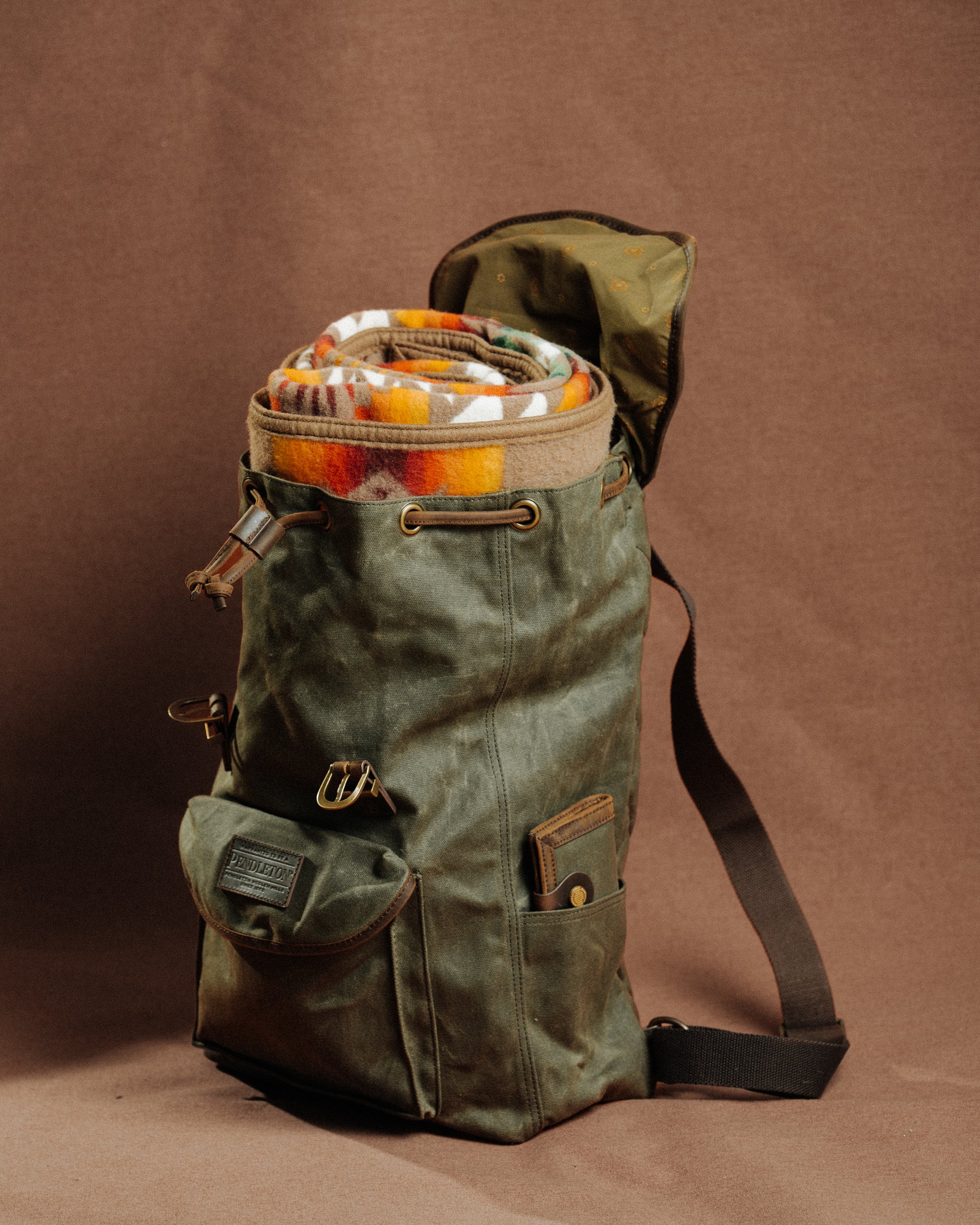 Odyssey Waxed Canvas Backpack - Olive