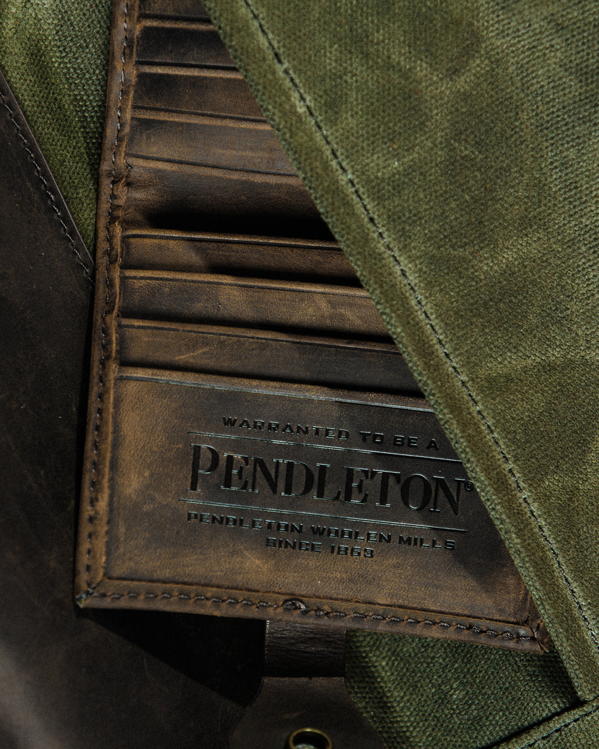 Odyssey Waxed Canvas Wallet - Olive