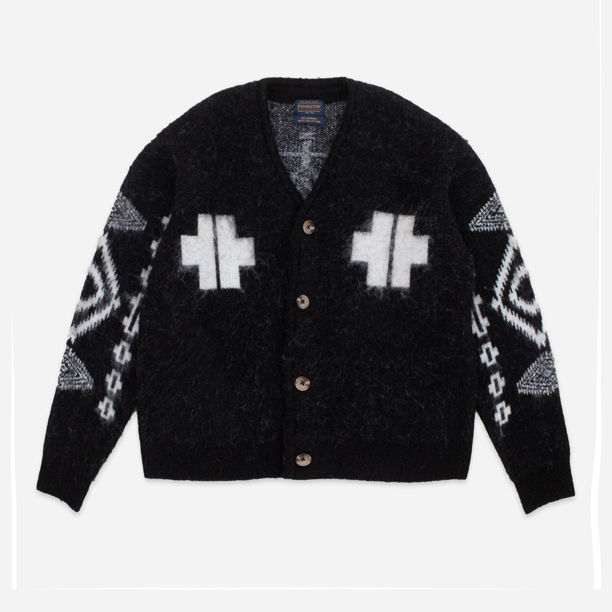 Mohair Cardigan - Los Ojos Black
