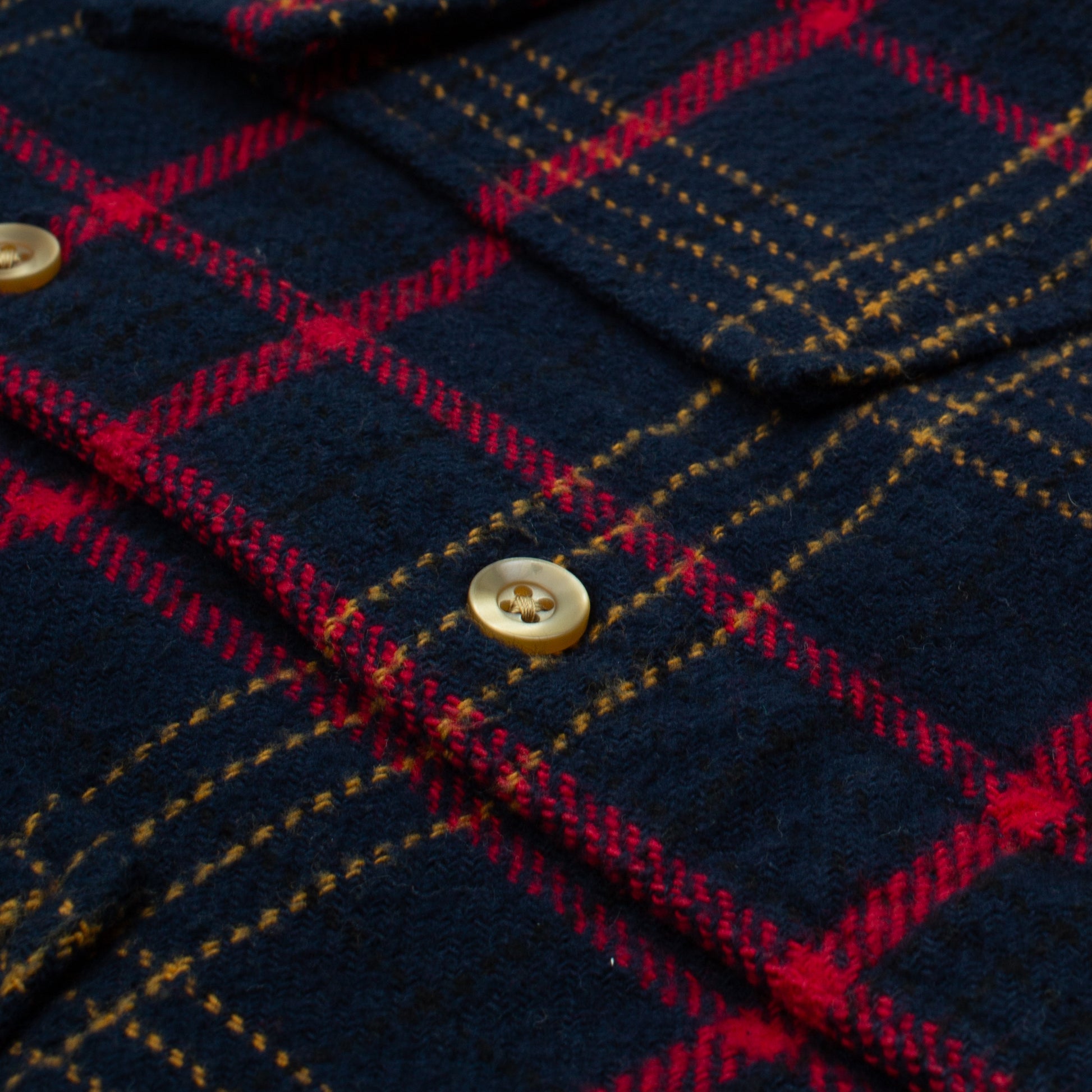 Big Pocket Check Shirt - Navy / Red