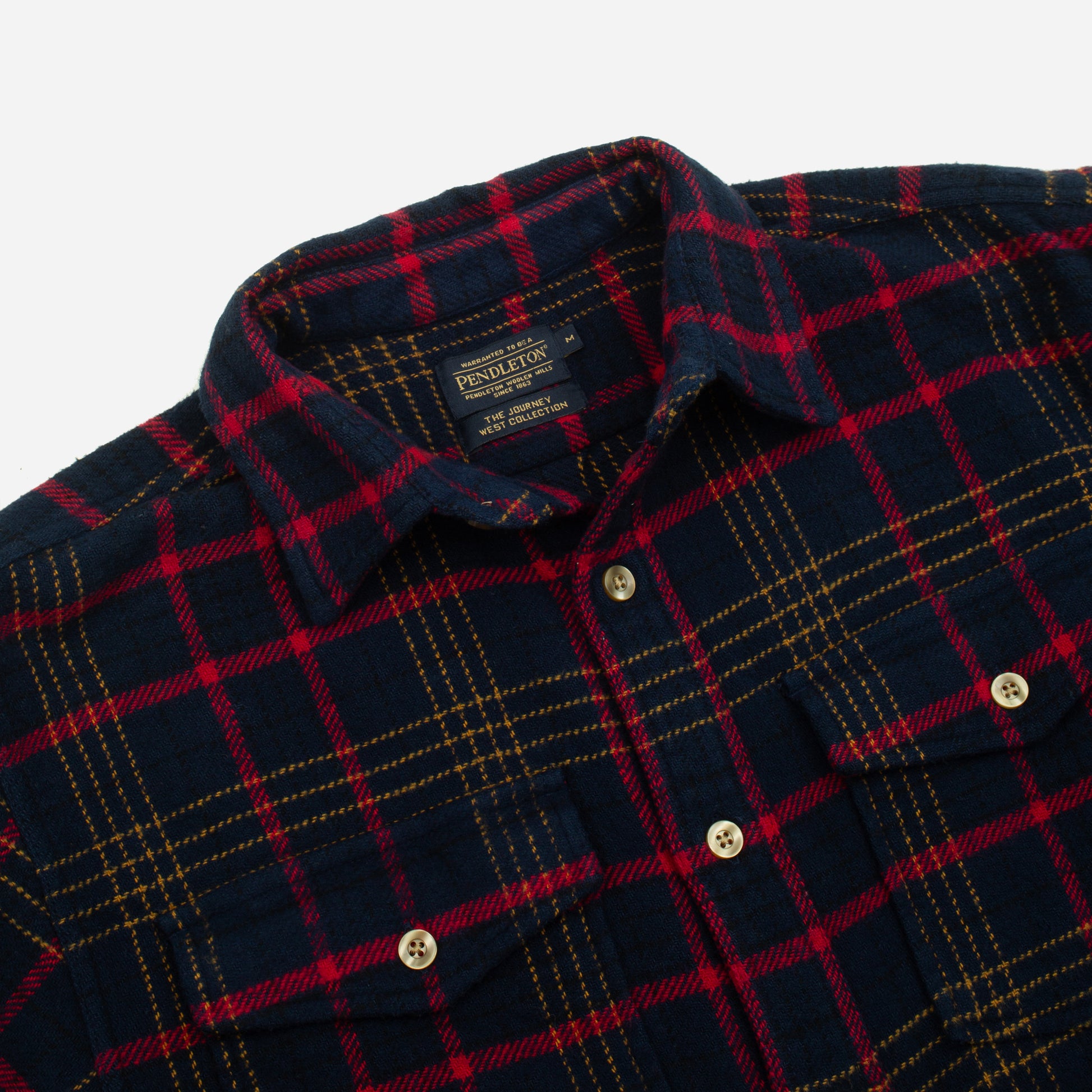 Big Pocket Check Shirt - Navy / Red