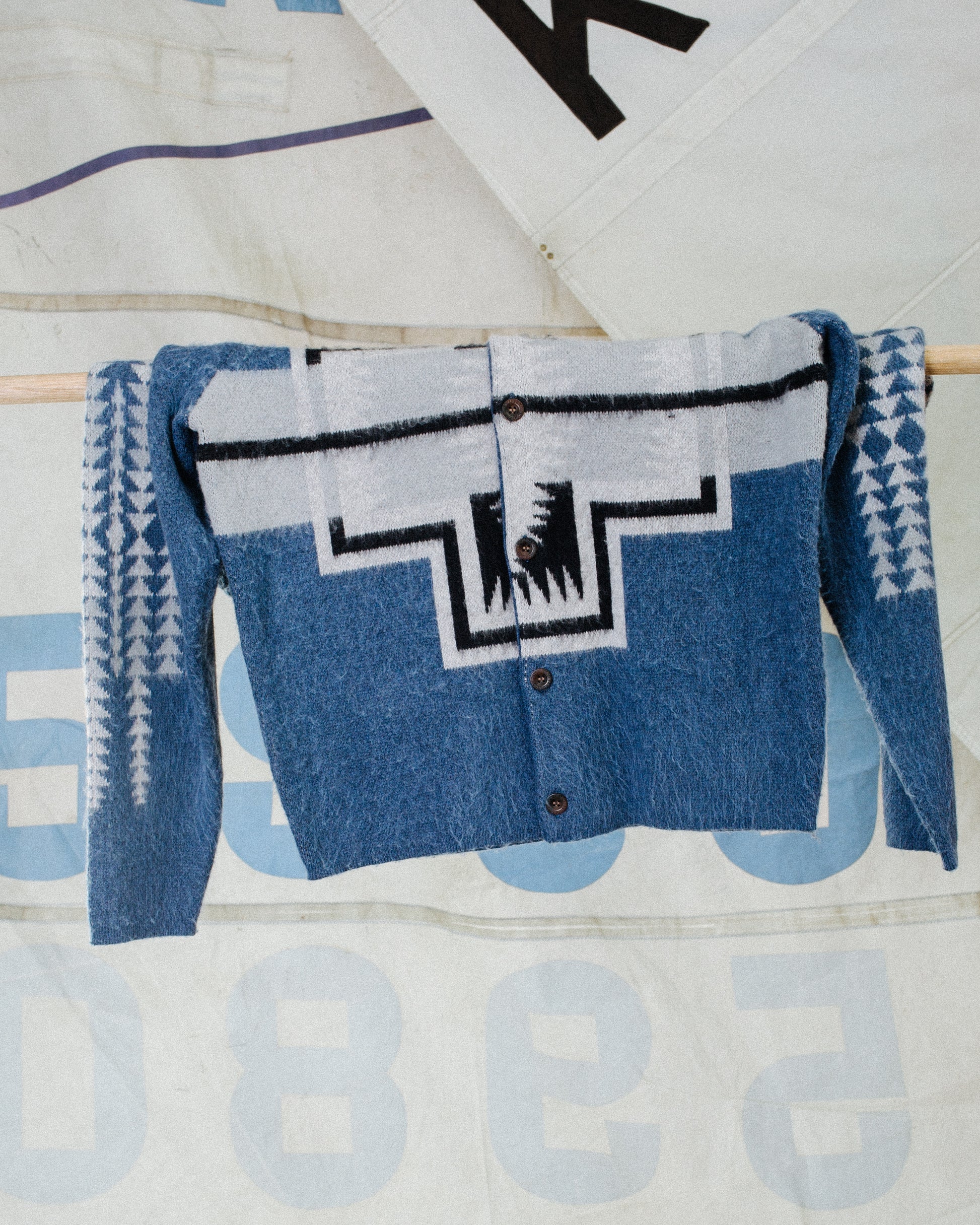 Band Cardigan - Blue Harding