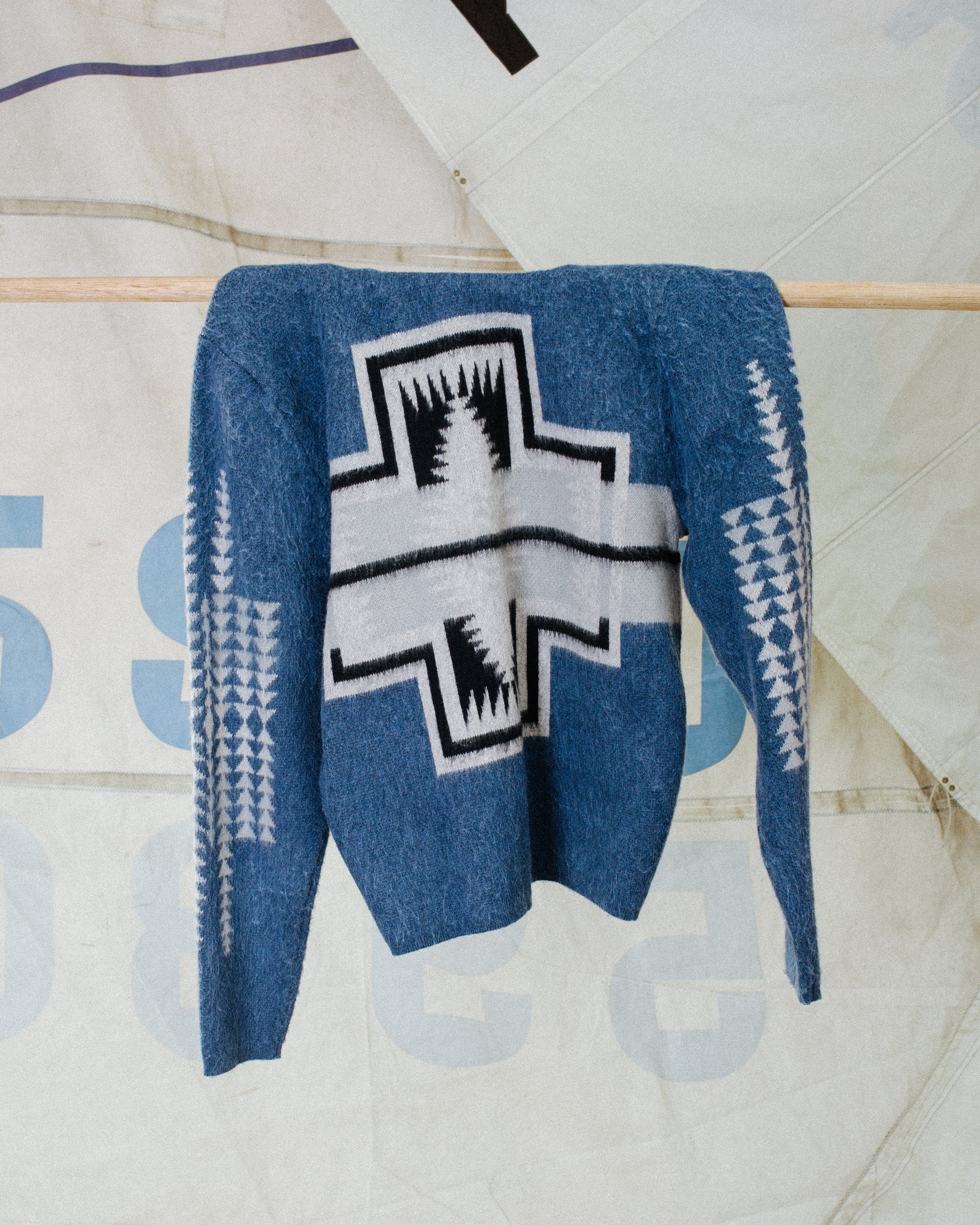 Band Cardigan - Blue Harding